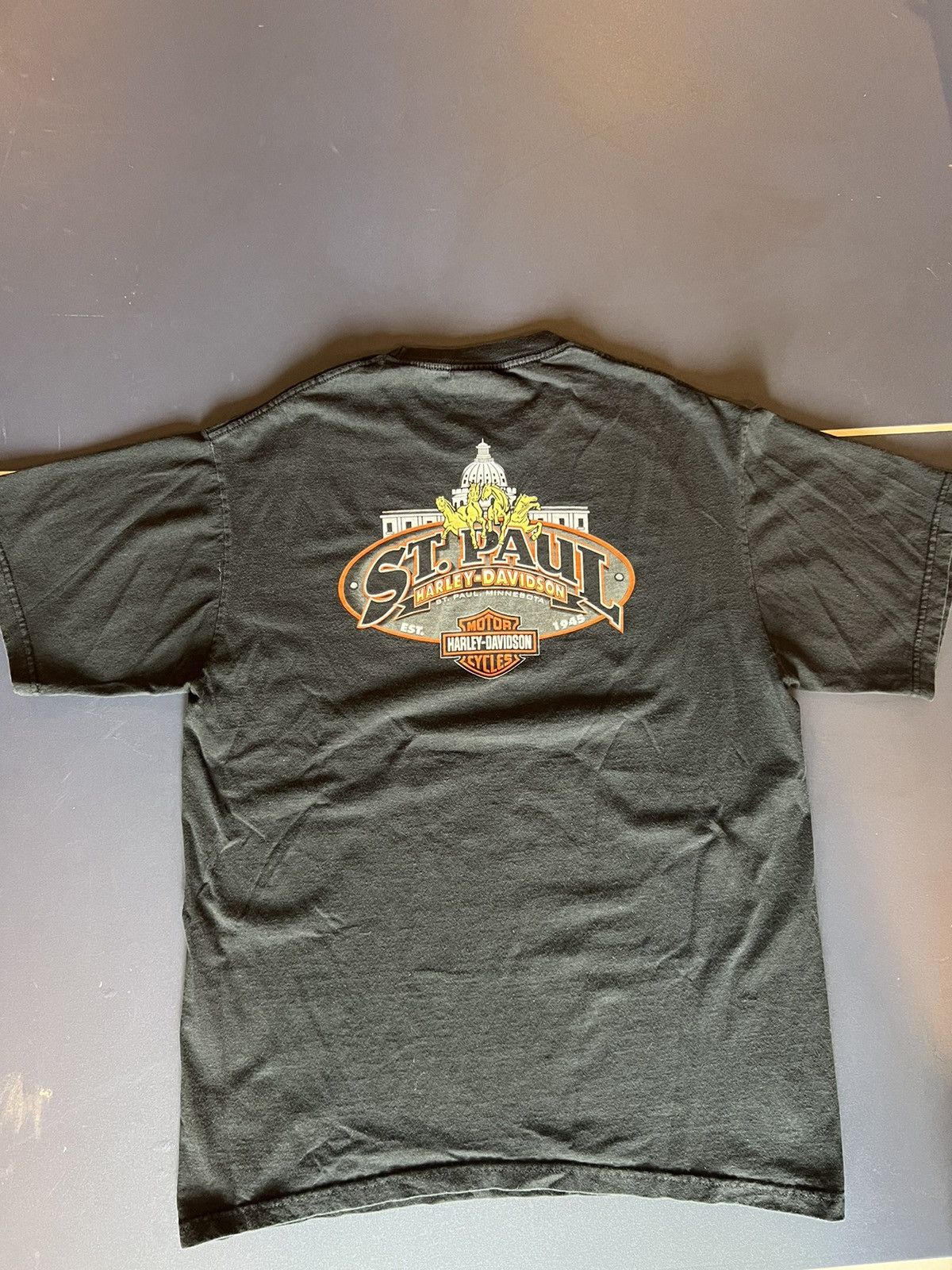 Harley Davidson 1996 Harley Davidson St. Paul Minnesota Size US XL / EU 56 / 4 - 6 Thumbnail