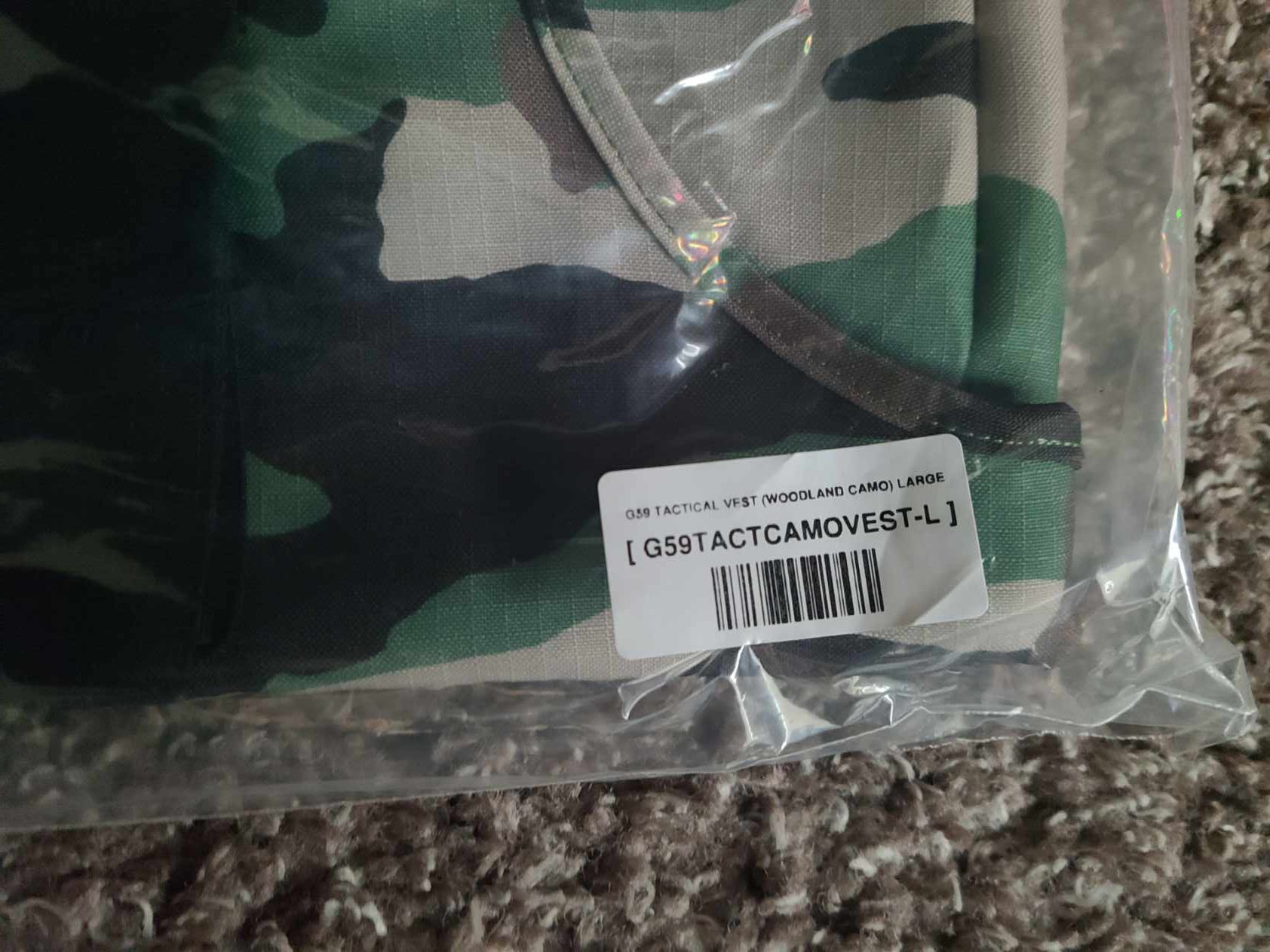 G59 Records G59 Tactical Vest - Woodland Camo - Large, New, Sealed Size US L / EU 52-54 / 3 - 3 Thumbnail
