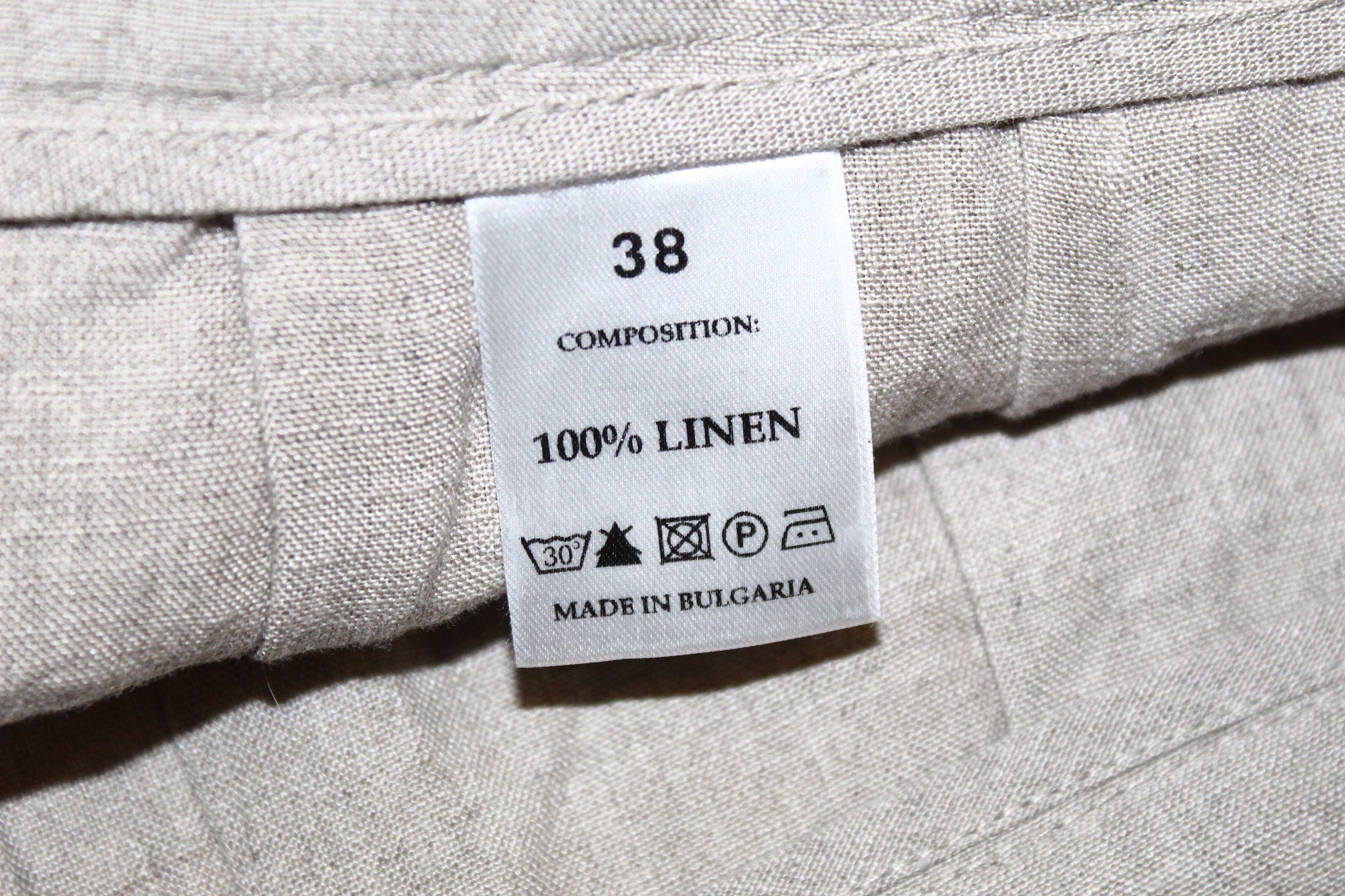 Ivan Grundahl Ivan Grundahl Linen Pleated Cargo Patch Pockets Skirt Size 32" / US 10 / IT 46 - 3 Thumbnail