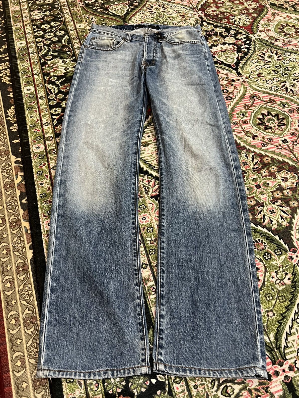 Designer × Stone Island Vintage Stone Island Faded Jeans Size US 29 - 1 Thumbnail