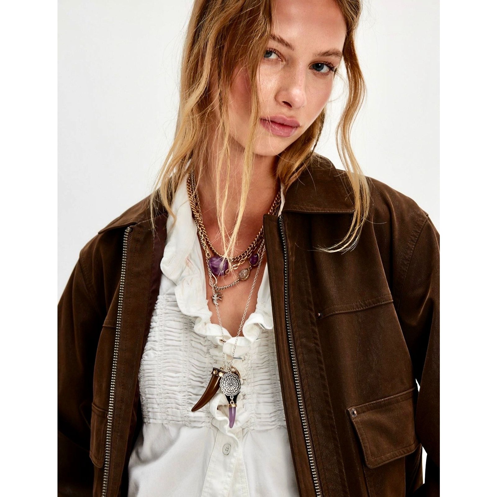 Free People Free People Zella Layer Necklace Mixed Metal One Size Size ONE SIZE - 5 Thumbnail