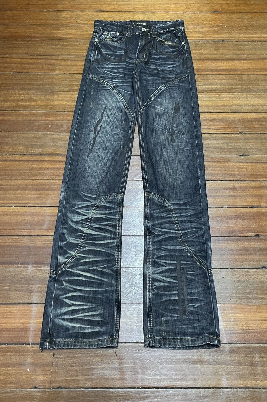14th Addiction Rare Design Vintage Japanese Brand Fashion Jeans 2000s Size US 28 / EU 44 - 1 Thumbnail