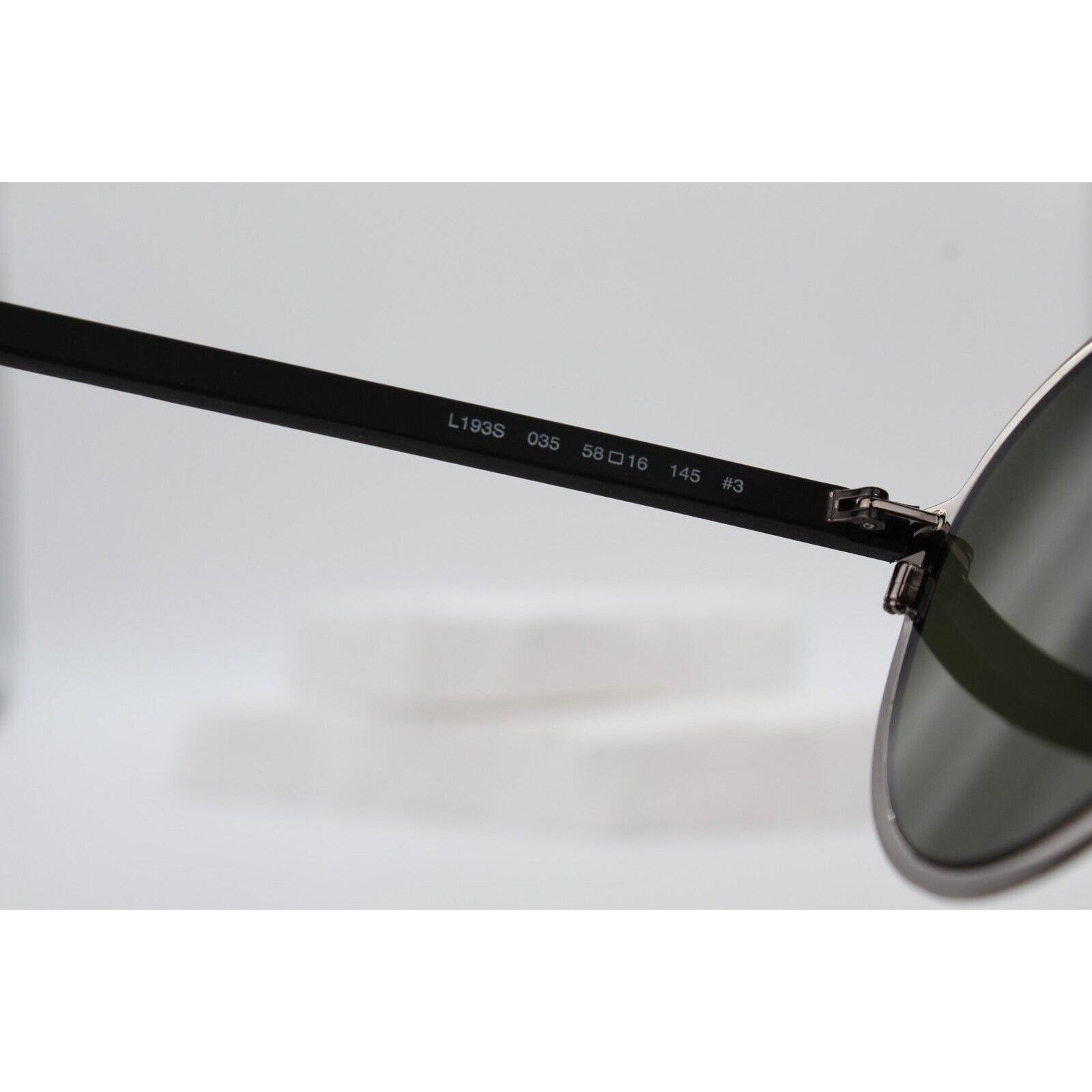 Lacoste Lacoste L193S 3 Aviator Sunglasses - Shiny Grey/Green Size ONE SIZE - 6 Thumbnail