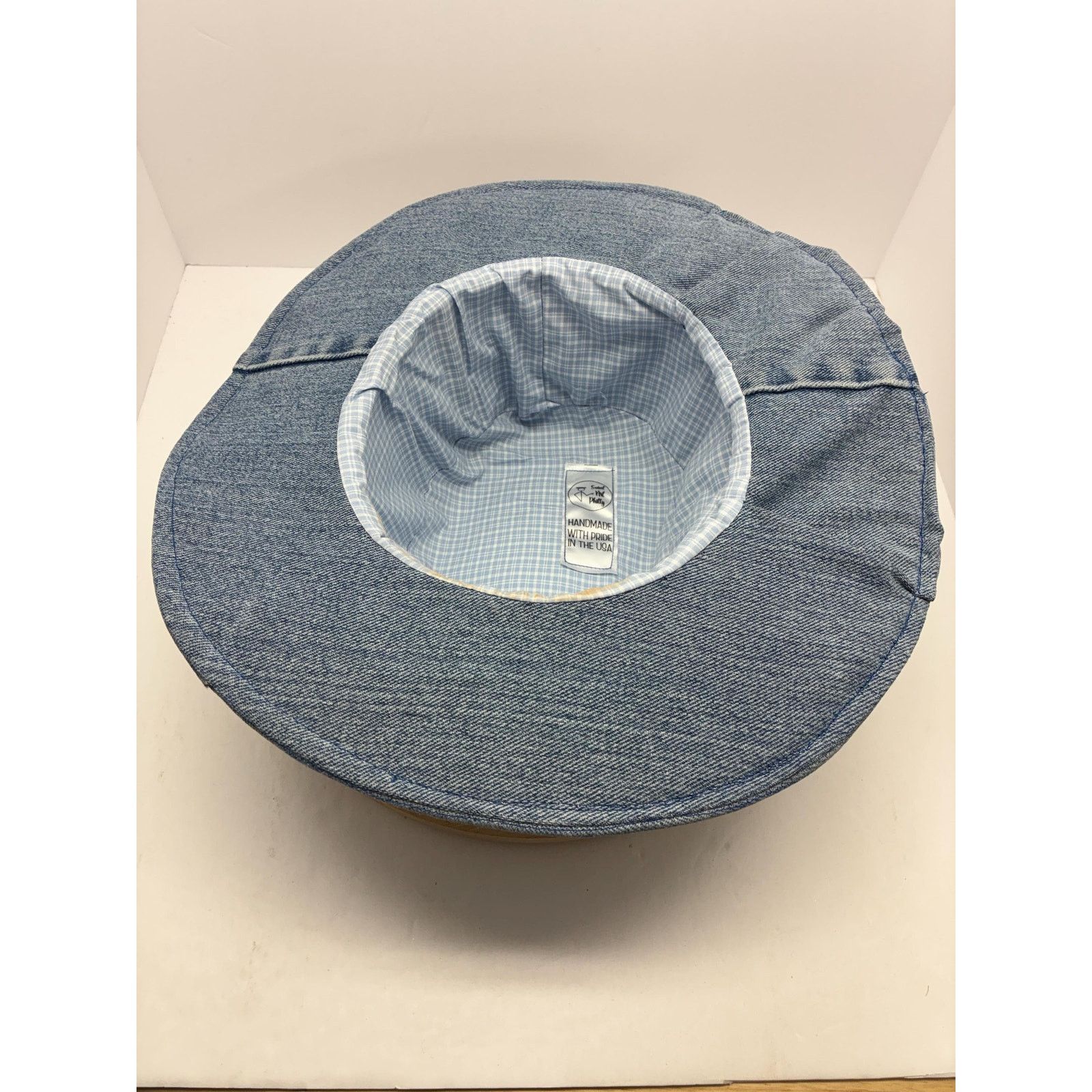 Other Handmade Upcycled Levi's Denim Bucket Hat – Pheasant Feather Size ONE SIZE - 11 Thumbnail