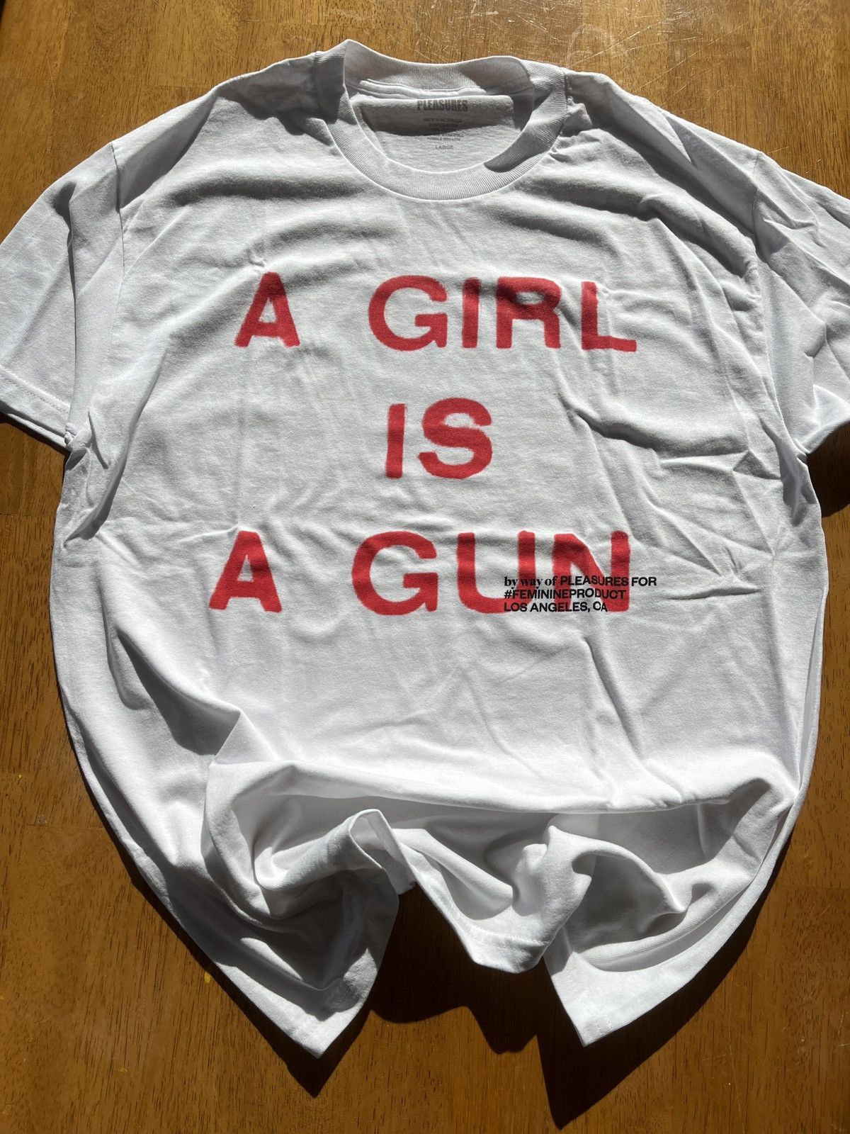 Playboi Carti Pleasures A Girl is a Gun Tee- L Size US L / EU 52-54 / 3 - 3 Thumbnail
