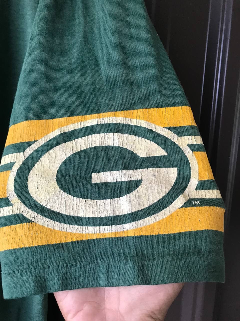 NFL × Vintage Vintage 80s Green Bay Packers Shirt Jersey Faded Size US M / EU 48-50 / 2 - 3 Thumbnail