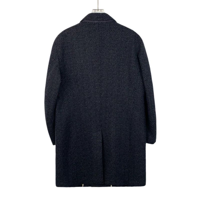Loro Piana LORO PIANA Black and gray twill cashmere collar single row Size M / US 6-8 / IT 42-44 - 2 Thumbnail