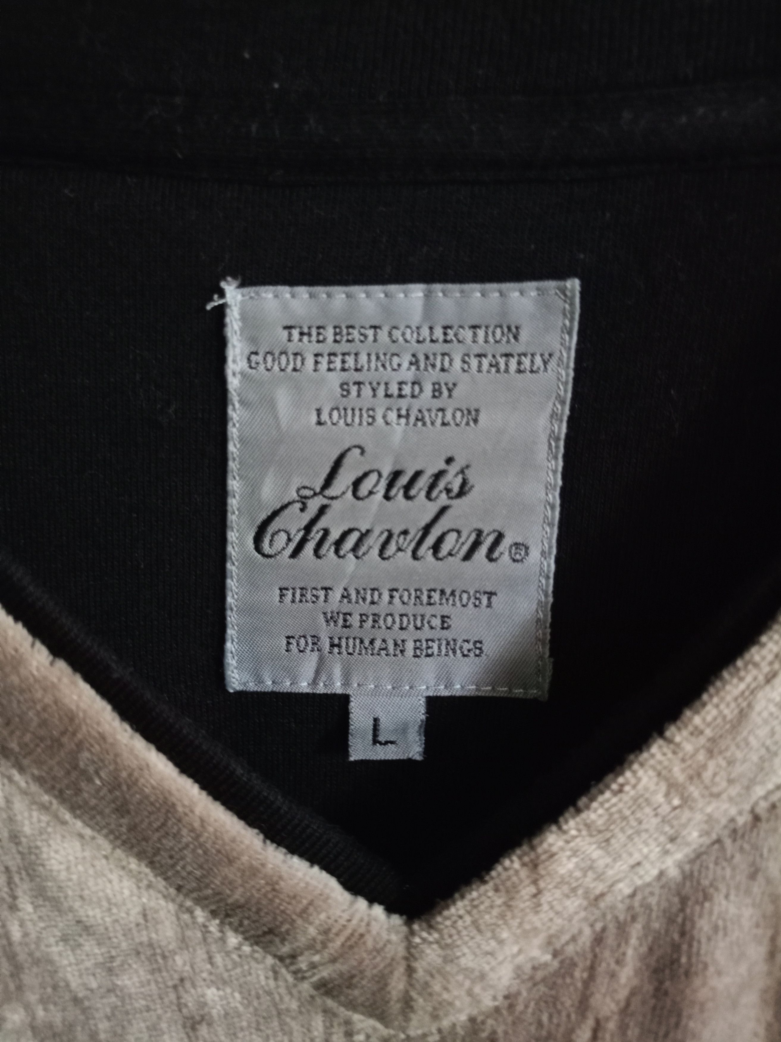 Japanese Brand Louis chavlon Velvet Long Sleeve t-shirt Size US L / EU 52-54 / 3 - 6 Thumbnail