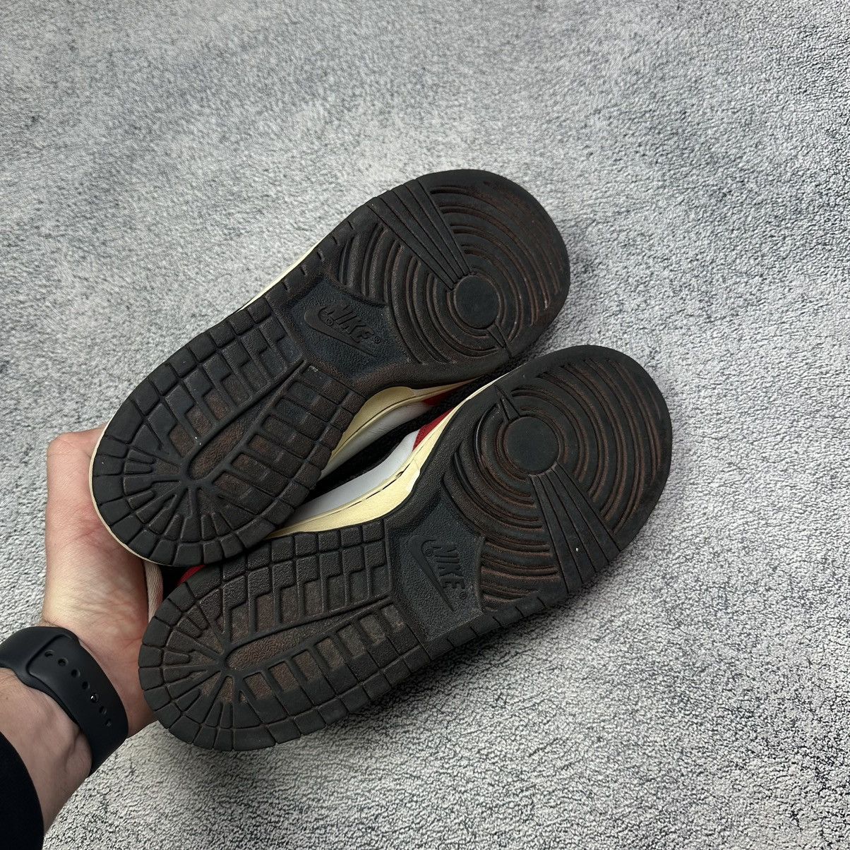 Nike × Vintage Rare! Vintage 2005 Nike Dunk Low Red Sail Black Chicago Size US 10 / EU 43 - 12 Thumbnail