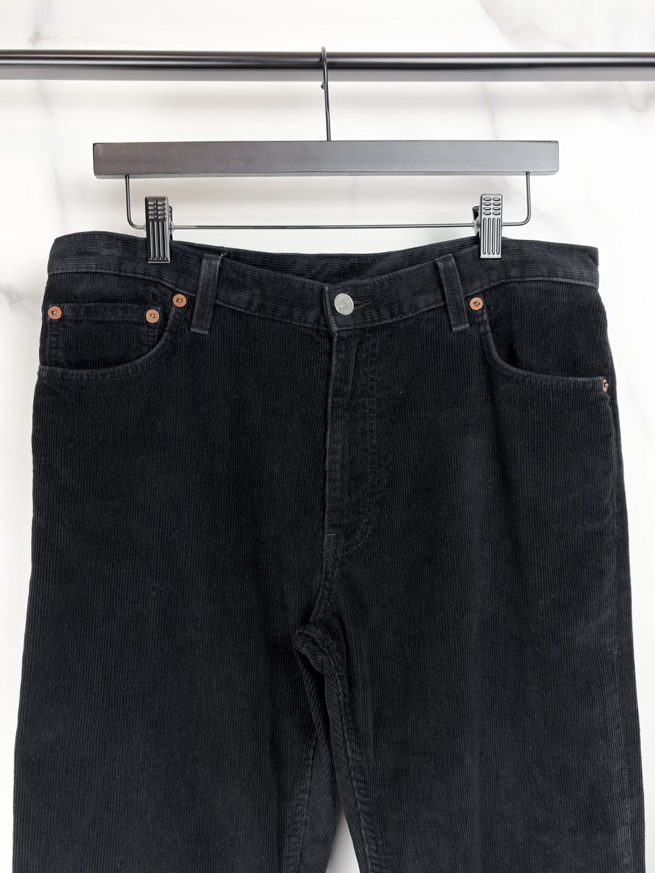 Gucci Gucci Tom Ford Leather Patch Bootcut Corduroy Jeans Black Size US 30 / EU 46 - 3 Thumbnail
