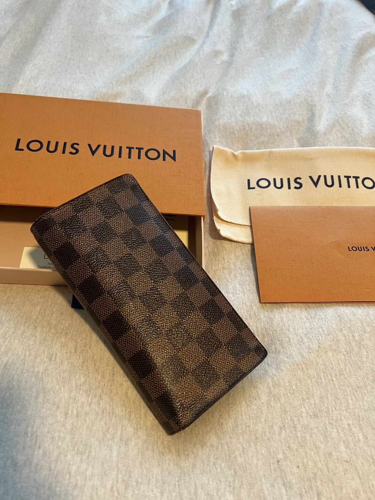 Louis Vuitton Louis Vuitton Brazza Long Wallet - Damier Ebene Size ONE SIZE - 2 Thumbnail