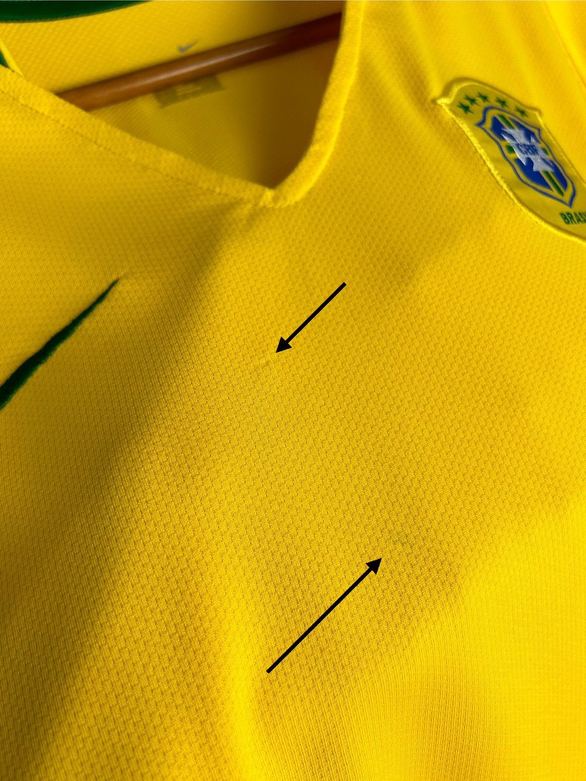 Nike Vintage Nike Brazil Women Soccer Jersey Shirt Size L / US 10 / IT 46 - 4 Thumbnail