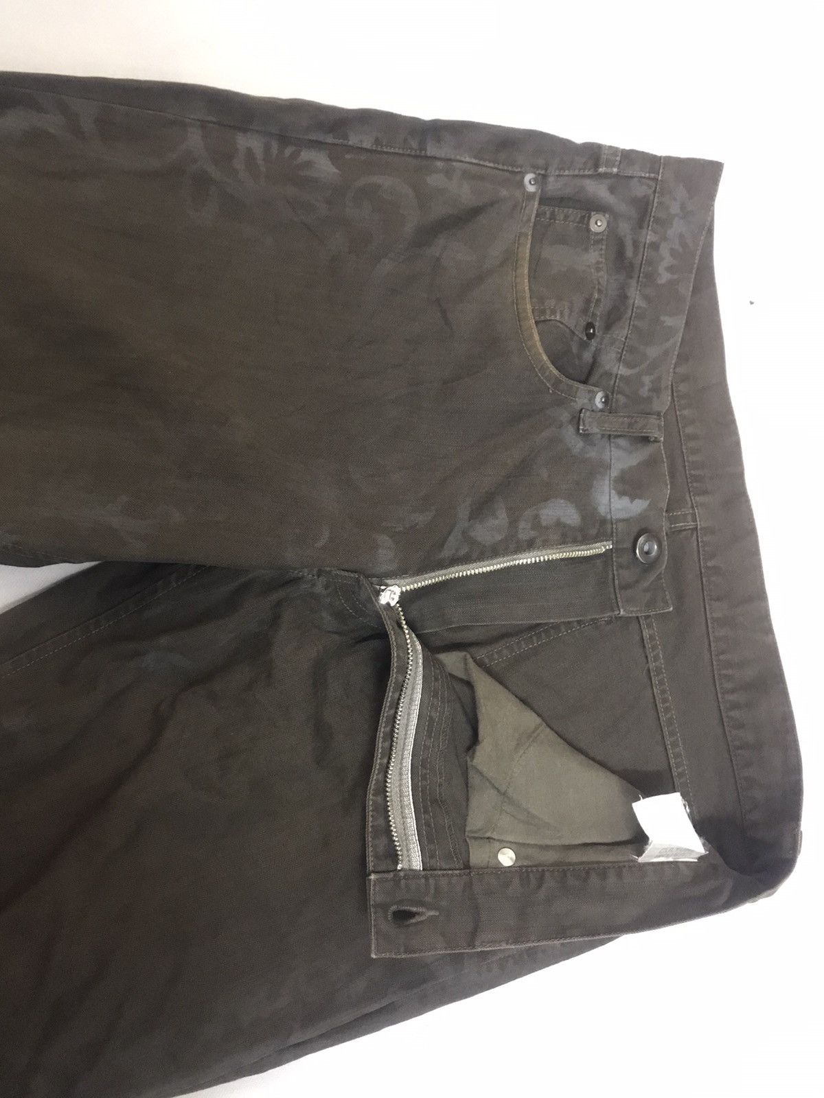 Japanese Brand CUSTOM CULTURE FLARE FLORAL JEANS Size US 31 - 5 Thumbnail