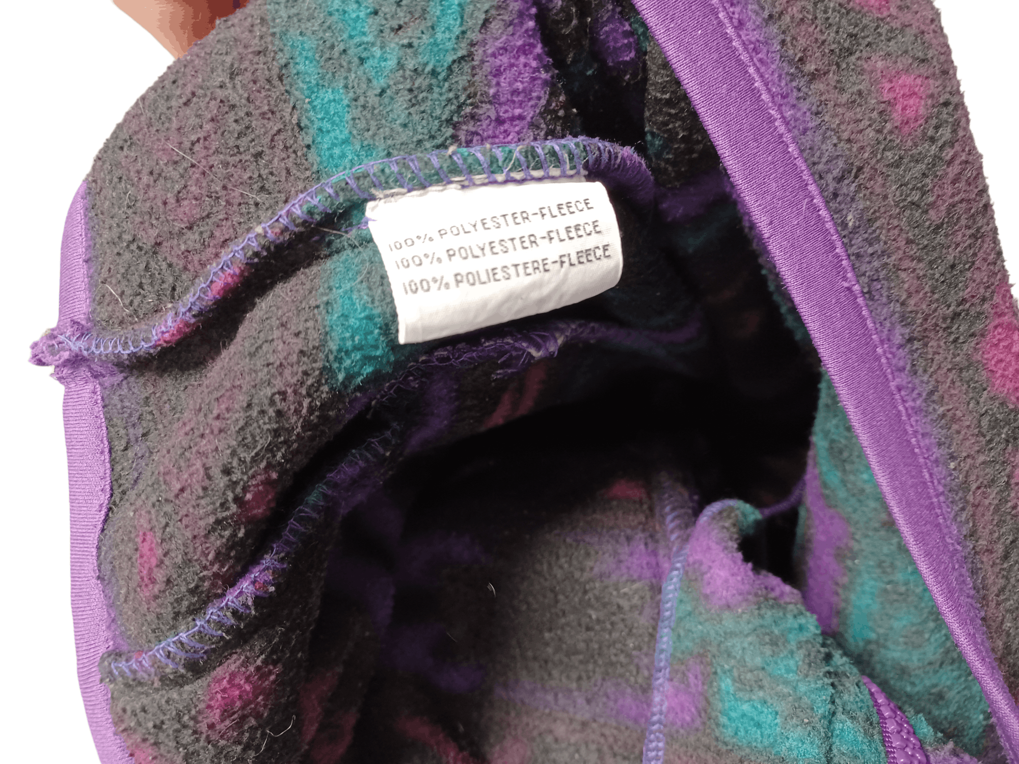 Other VINTAGE 80S OR 90S CRAZY FLEECE ZIP JACKET Size US M / EU 48-50 / 2 - 4 Thumbnail