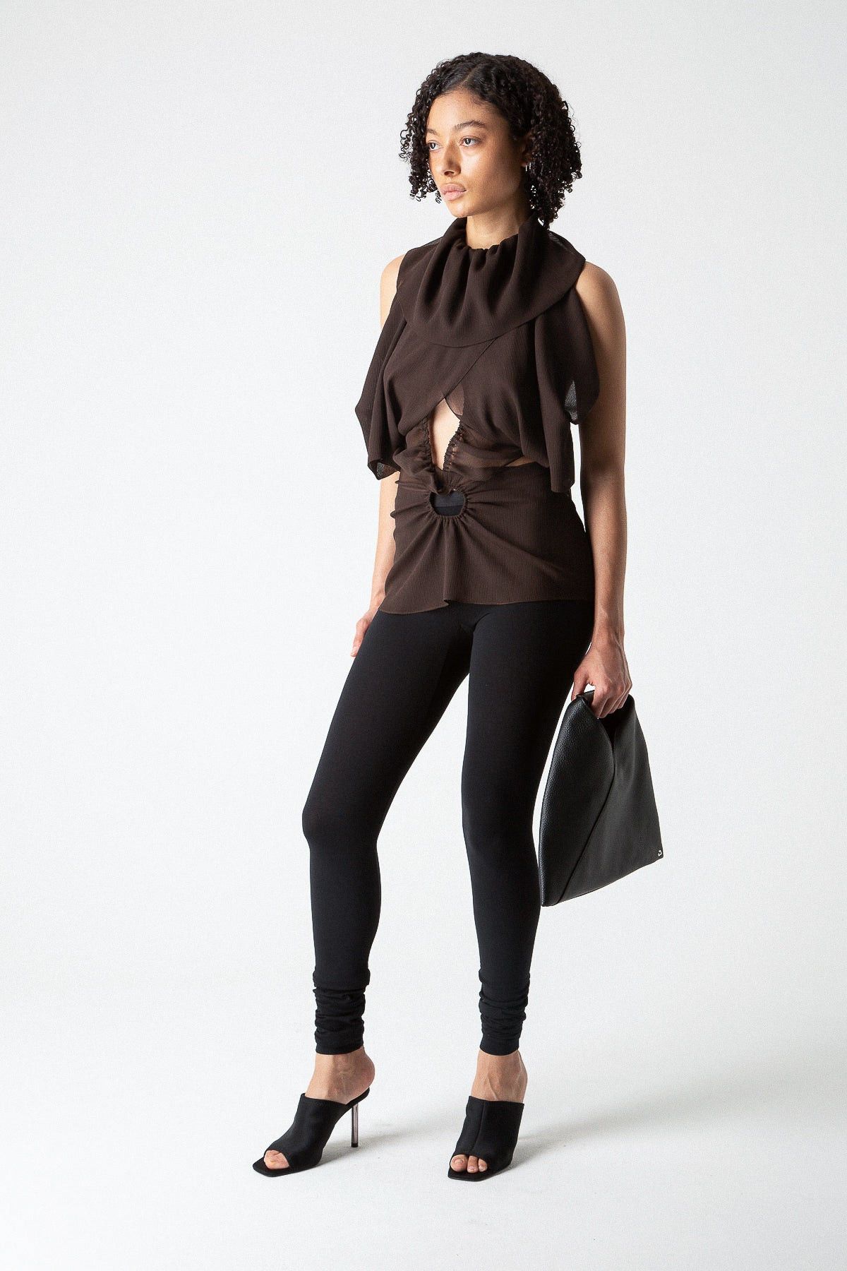 Other $710 NWOT SPRIYA LELE DRAPED CIRCLE TOP Size S / US 4 / IT 40 - 3 Thumbnail