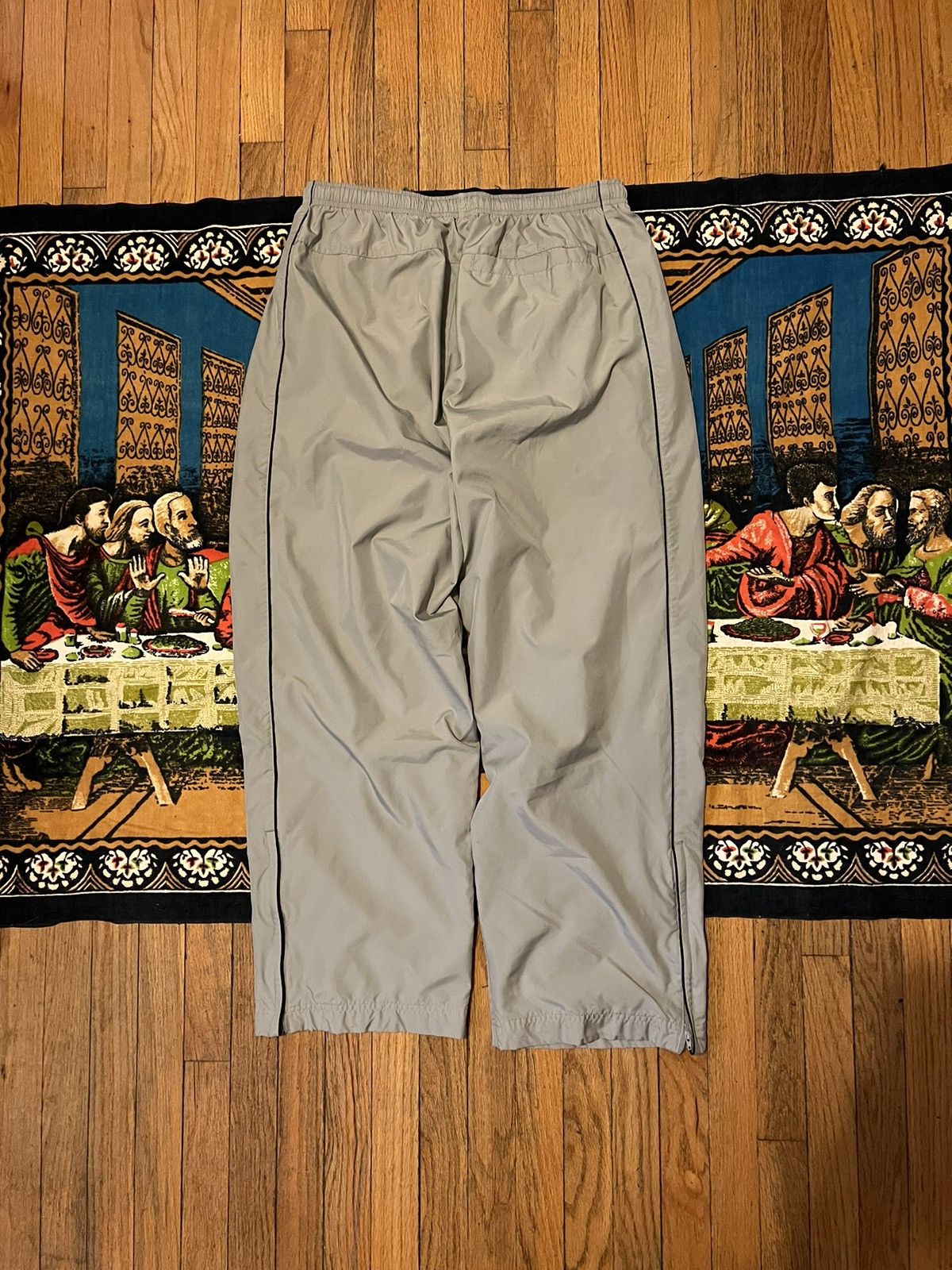 Nike Vintage Nike TrackPants Wind Baggy Pants Small Swoosh Y2k Size 38 - 4 Thumbnail