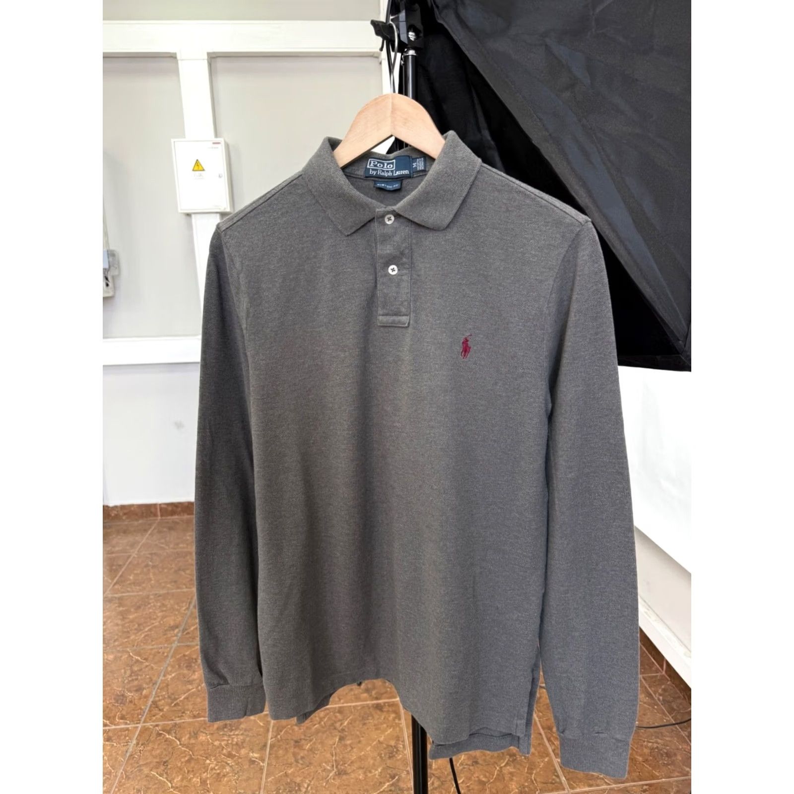 Ralph Lauren VINTAGE Ralph Lauren Polo Long Sleeve shirt Mens M Gray 90s Y2K Retro Rare Size US M / EU 48-50 / 2 - 2 Thumbnail