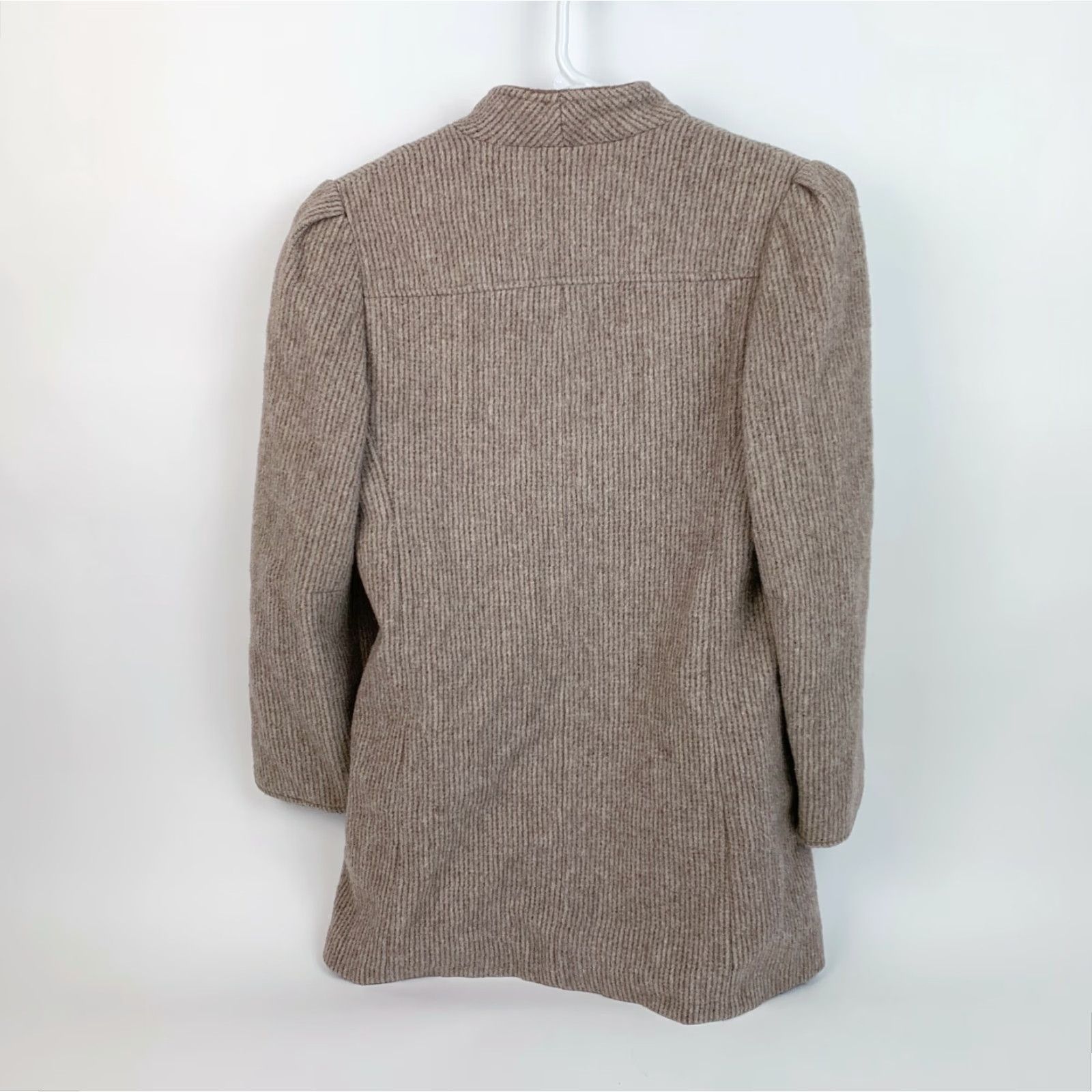 Vintage VINTAGE Wellington Fashions Peacoat Coat XS Small Women Wool Brown Button Made in USA Size XS / US 0-2 / IT 36-38 - 4 Thumbnail
