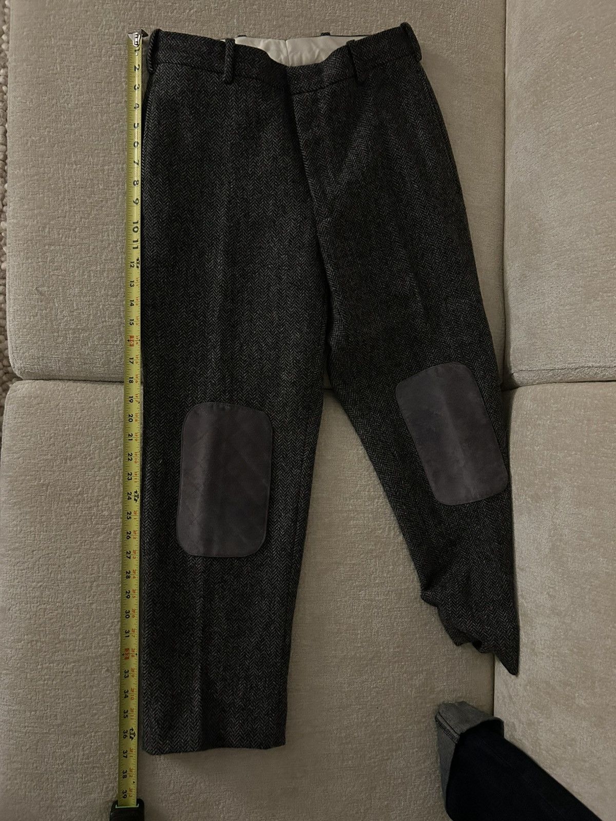 Thom Browne Early Thom Browne Gray Herringbone Flannel Trousers size 0 Size US 29 - 9 Thumbnail