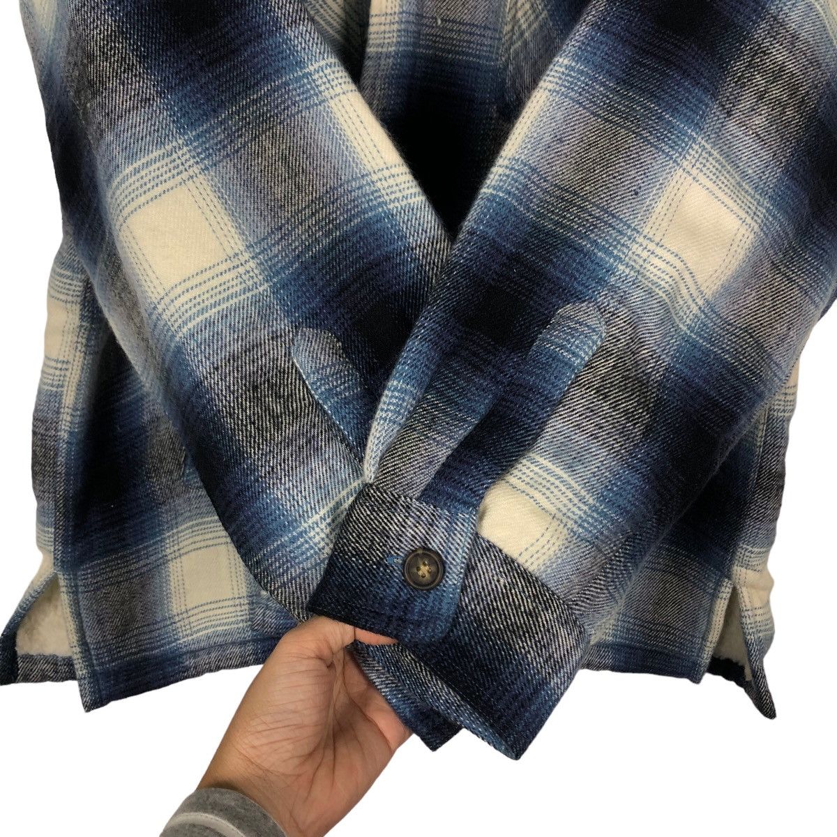 Flannel 🔥90’s Vintage Flannel Jacket Tartan Design Bayleaf Japan Size US L / EU 52-54 / 3 - 12 Thumbnail