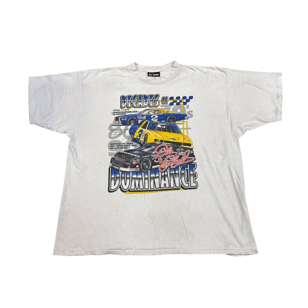 Vintage Vintage 2000s NASCAR Dale Earnhardt Racing T Shirt Ferrari Size US XXL / EU 58 / 5 - 2 Thumbnail
