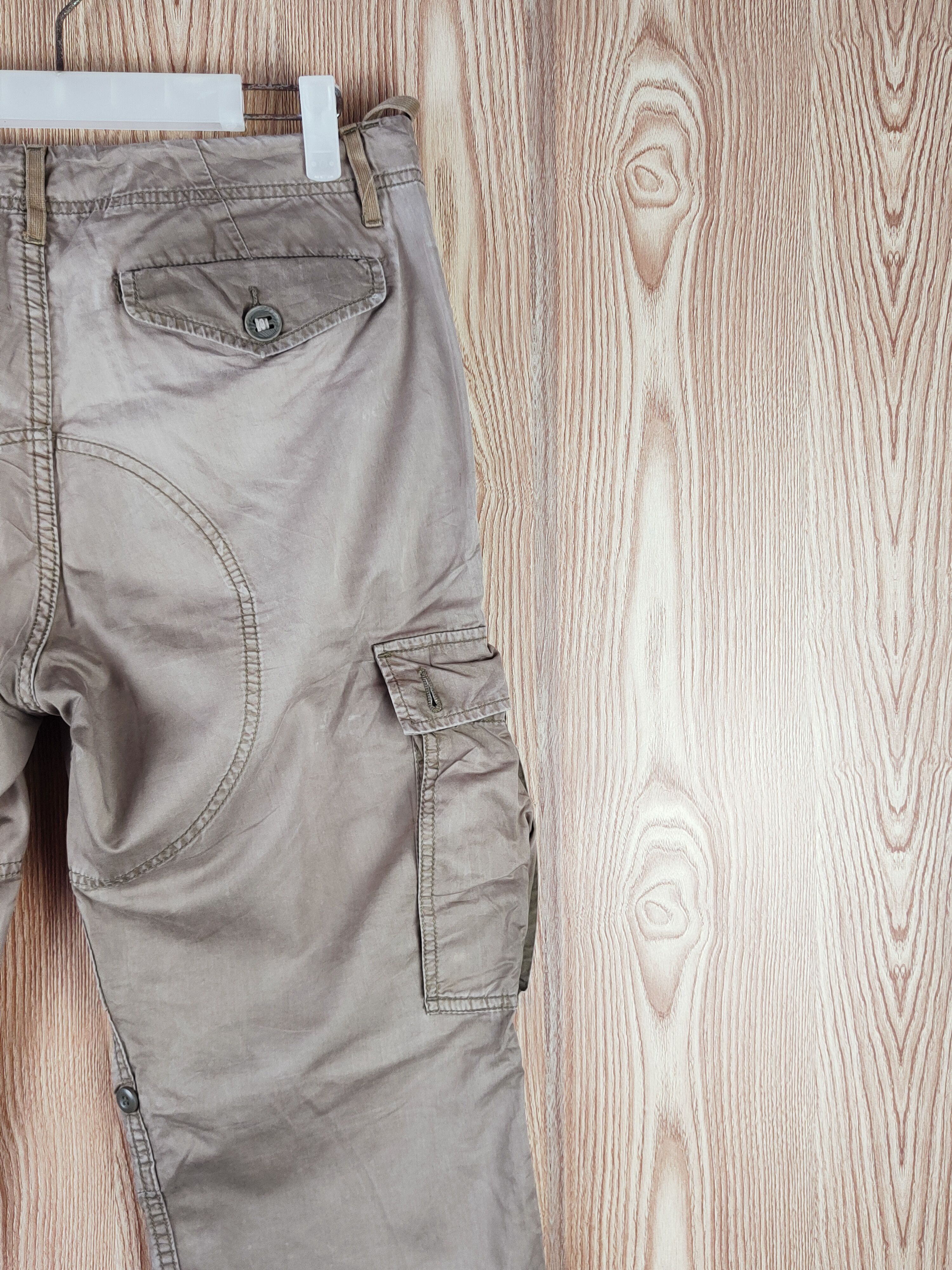Japanese Brand Back Number Olive Faded Multipocket Cargo Pants #W853 Size US 32 / EU 48 - 10 Thumbnail