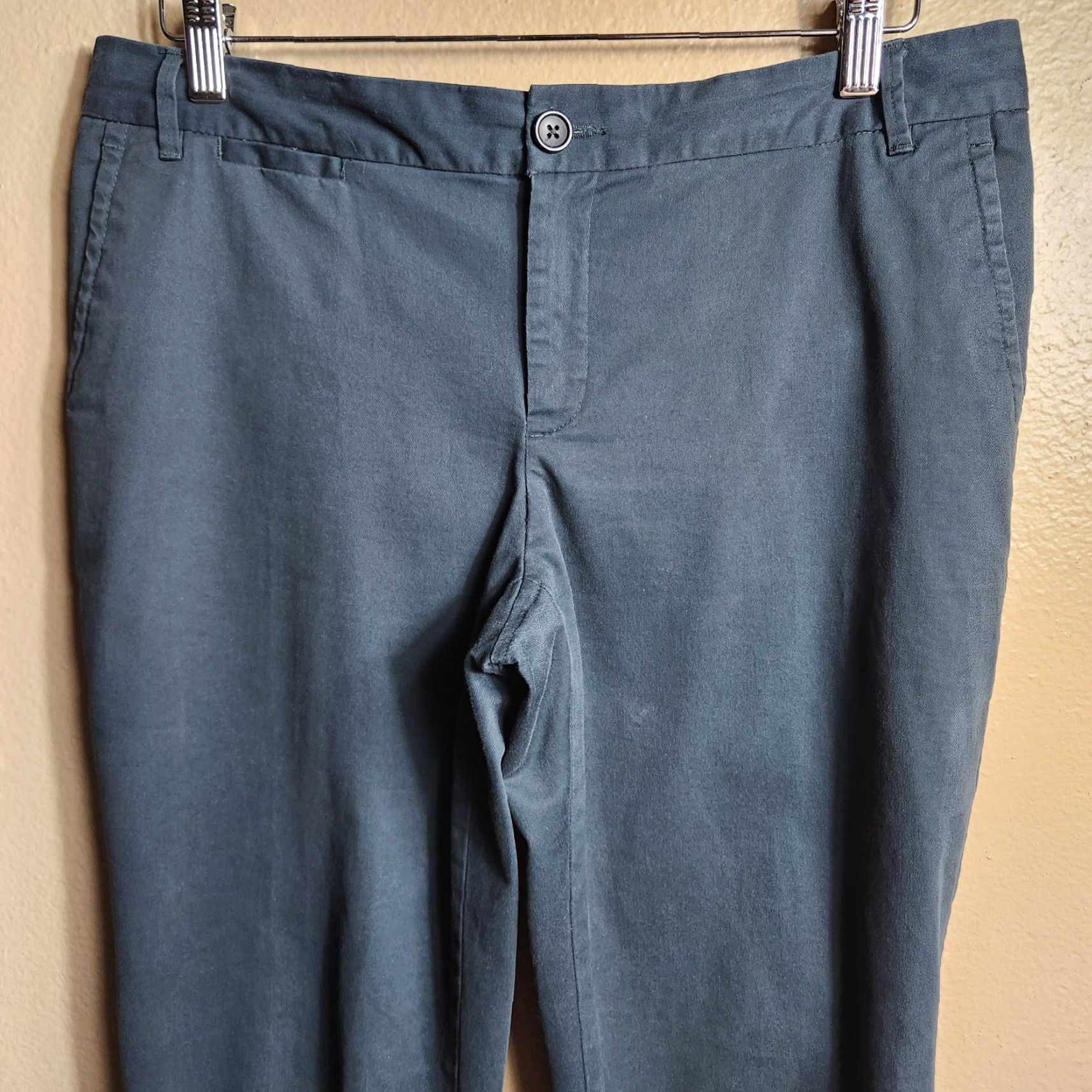 Banana Republic Banana Republic Womens Dark Gray Midrise Ryan Fit Straight Leg Pants-Size 10 Size 32" / US 10 / IT 46 - 2 Thumbnail