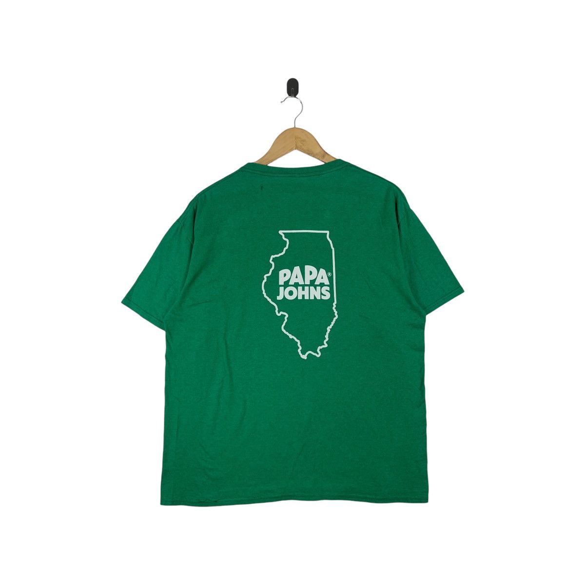 Vintage PAPA JOHNS PIZZA International Chain Promo Tee Shirt