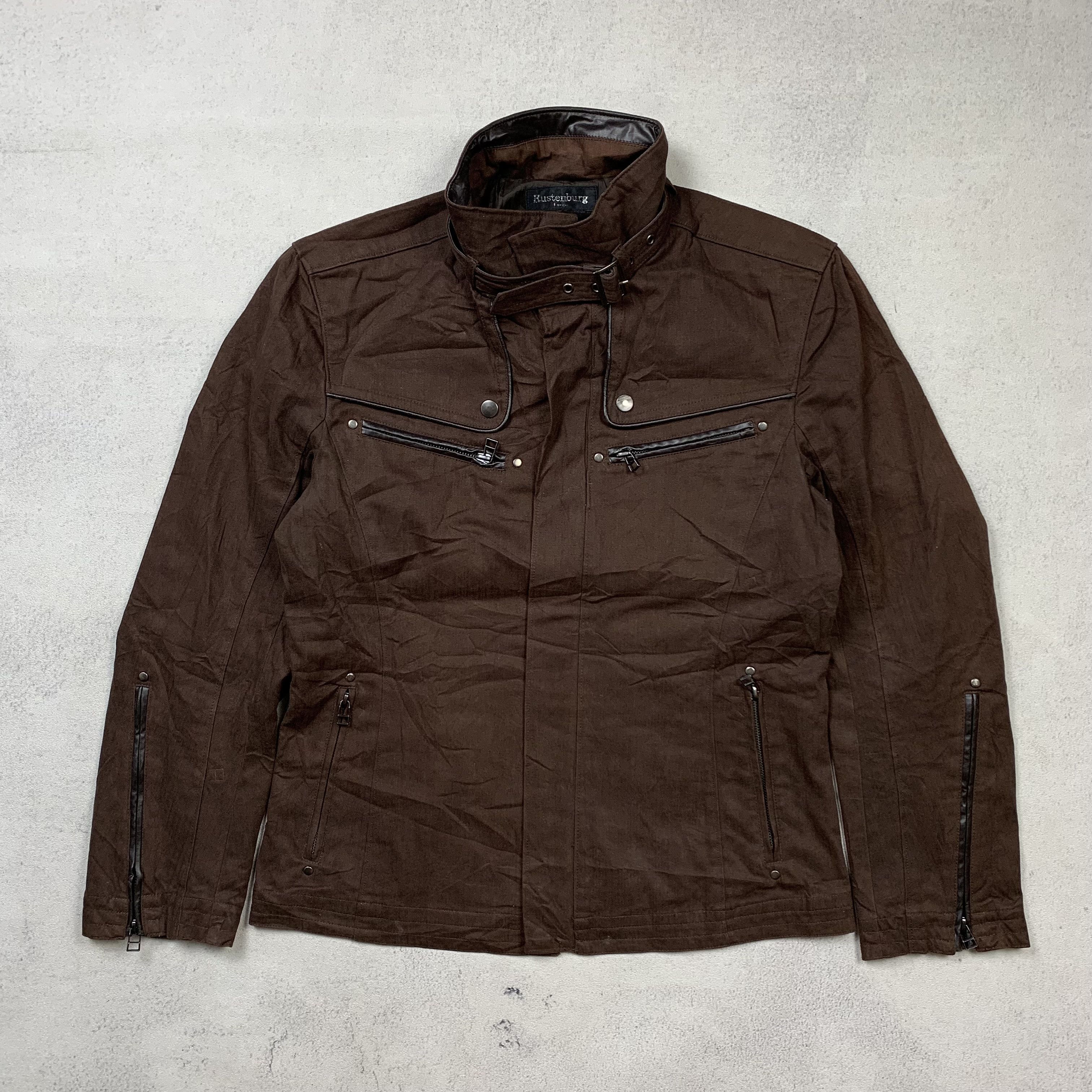Japanese Brand Rustenburg Japan Zip Up Jacket Biker Multi Pocket Size US L / EU 52-54 / 3 - 1 Thumbnail