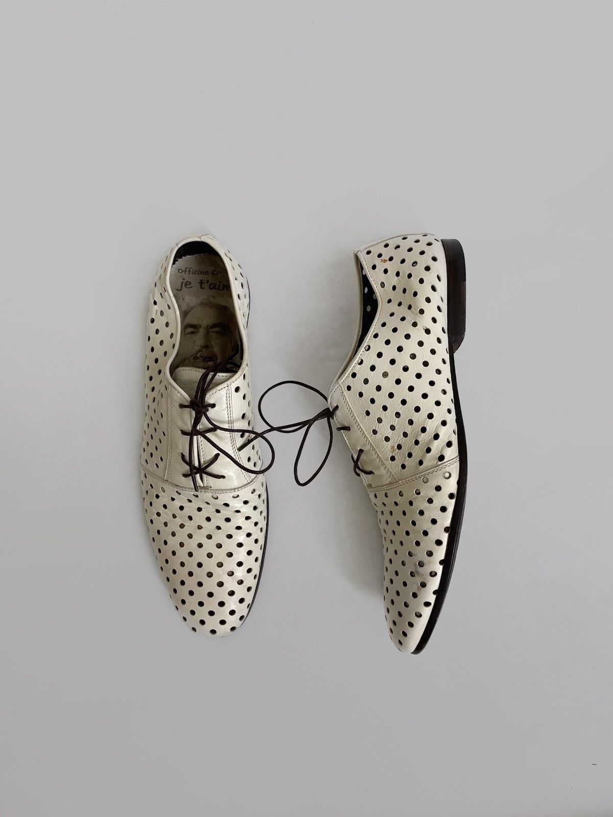 Avant Garde x Officine Creative Je TAime Leather Shoes in Beige, Women's (Size 8.5)