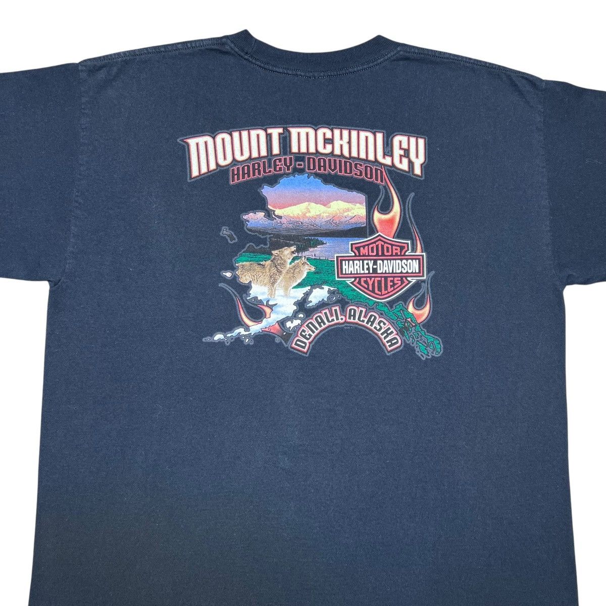 Harley Davidson Vintage 2005 Harley Davidson Motorcycles Denali Alaska Tee Size US XL / EU 56 / 4 - 10 Thumbnail