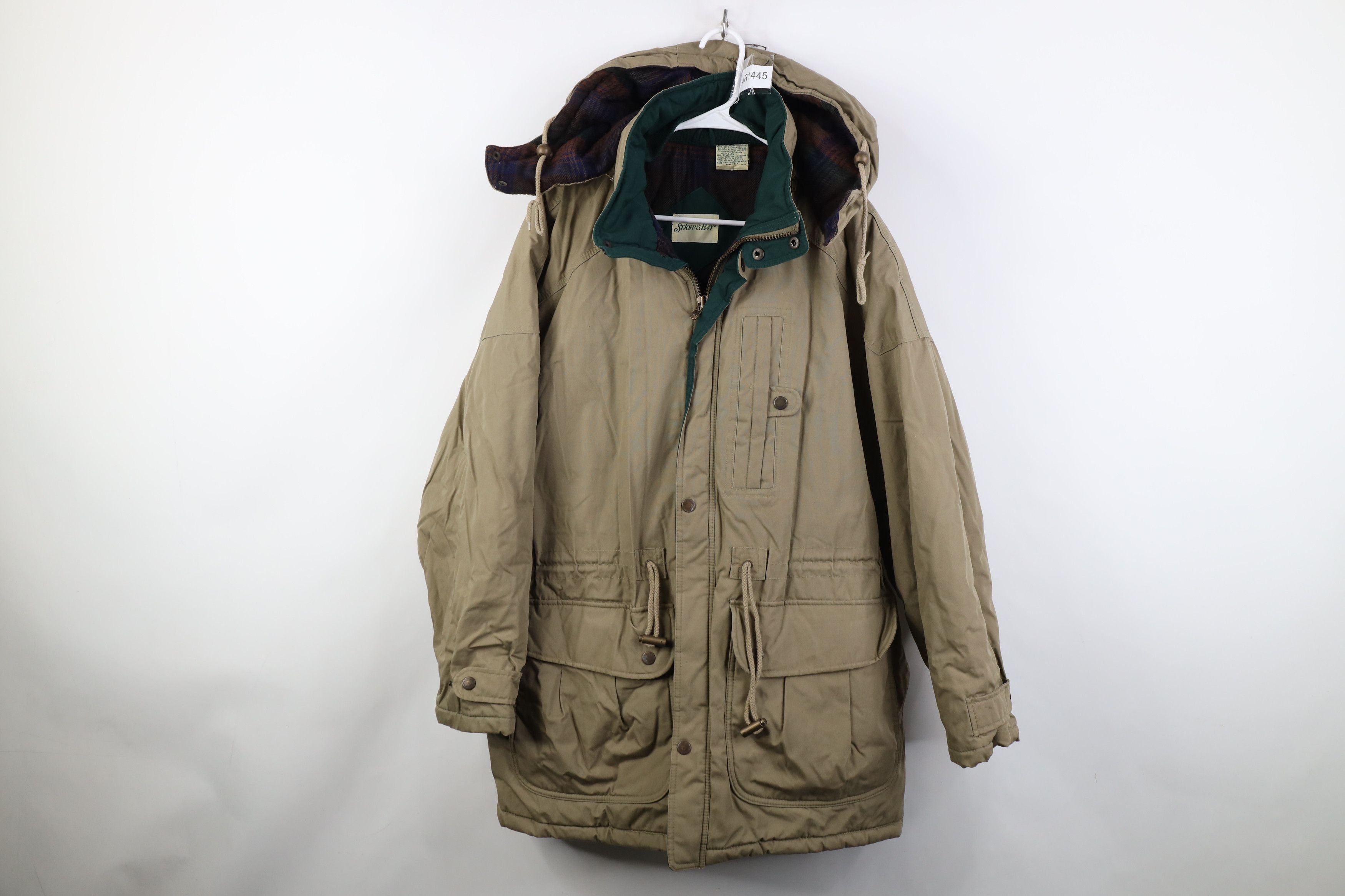 Vintage Vintage 90s Streetwear Lined Hooded Puffer Parka Jacket Size US XL / EU 56 / 4 - 1 Thumbnail