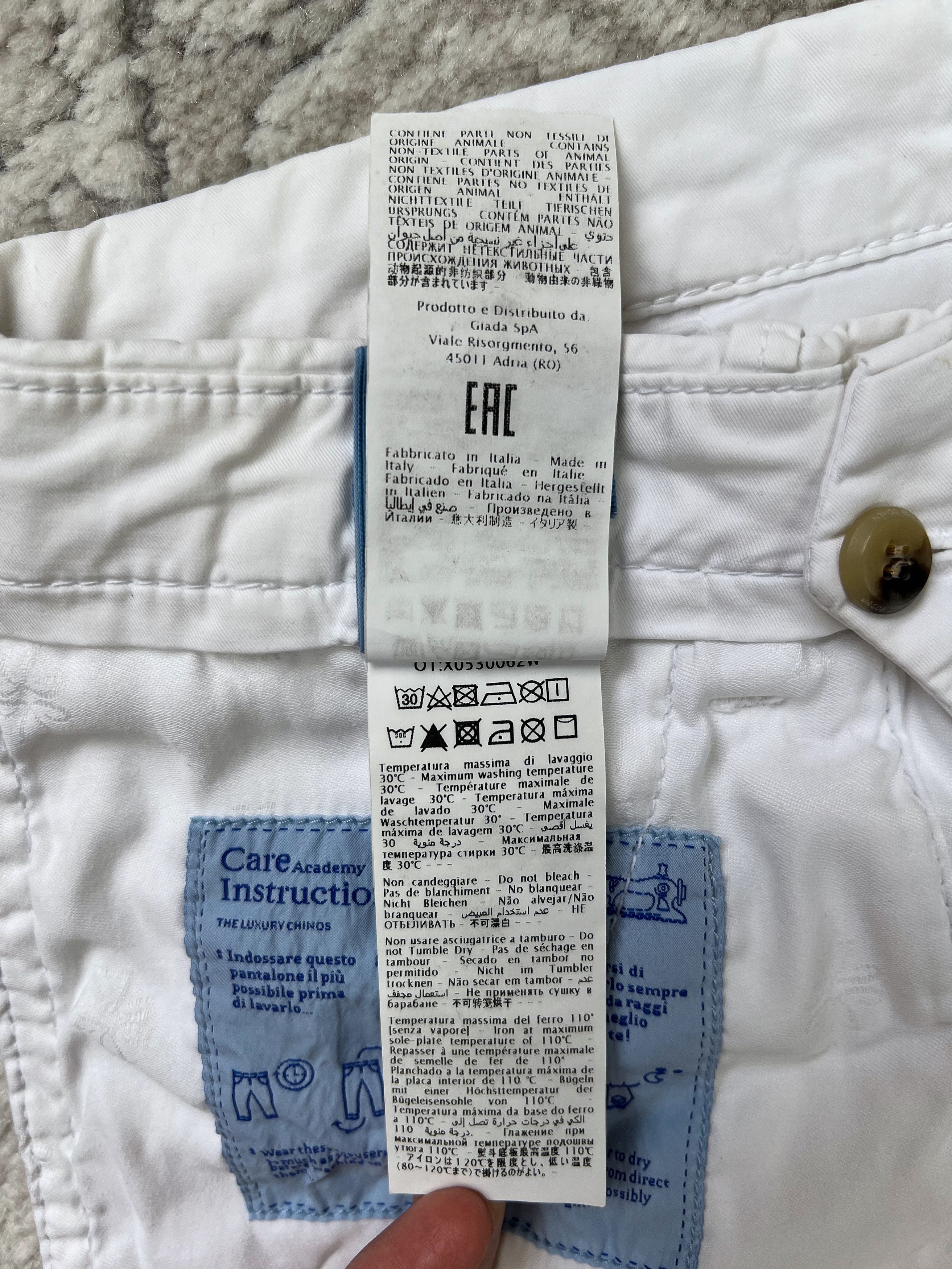 Jacob Cohen Jacob Cohën Bobby Comfort White Luxury Chino Pants 32 Size US 32 / EU 48 - 19 Thumbnail