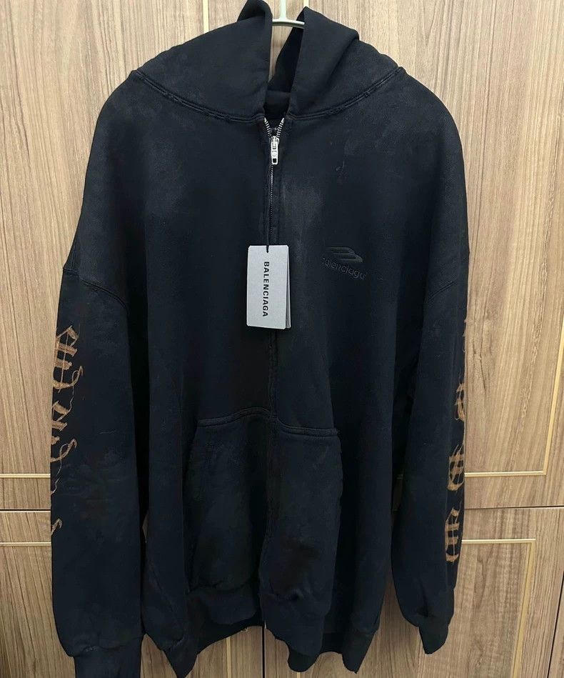 Balenciaga Balenciaga Sanskrit mud-dyed zipper jacket M Size US M / EU 48-50 / 2 - 1 Thumbnail