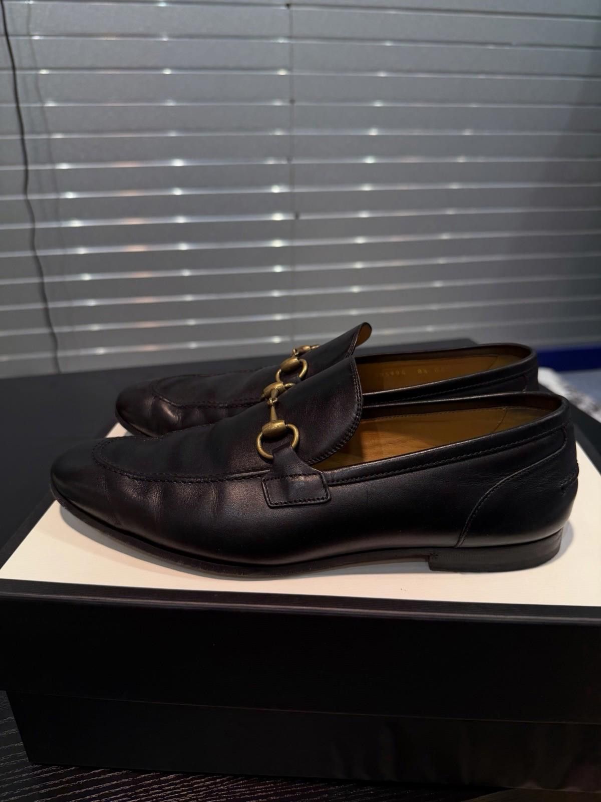 Gucci Men’s Gucci Black Horsebit Loafers Size 8.5G/9US $950 Retail Size US 9 / EU 42 - 3 Thumbnail
