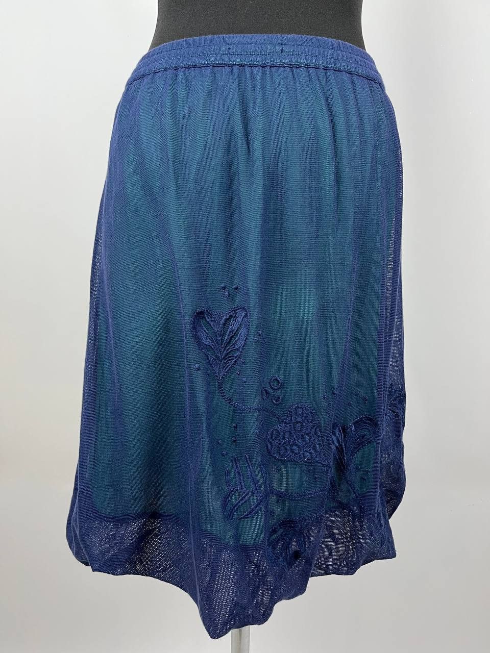 Gudrun Sjoden Gudrun Sjoden Blue Floral Print Skirt Size S Size 26" / US 2 / IT 38 - 3 Thumbnail