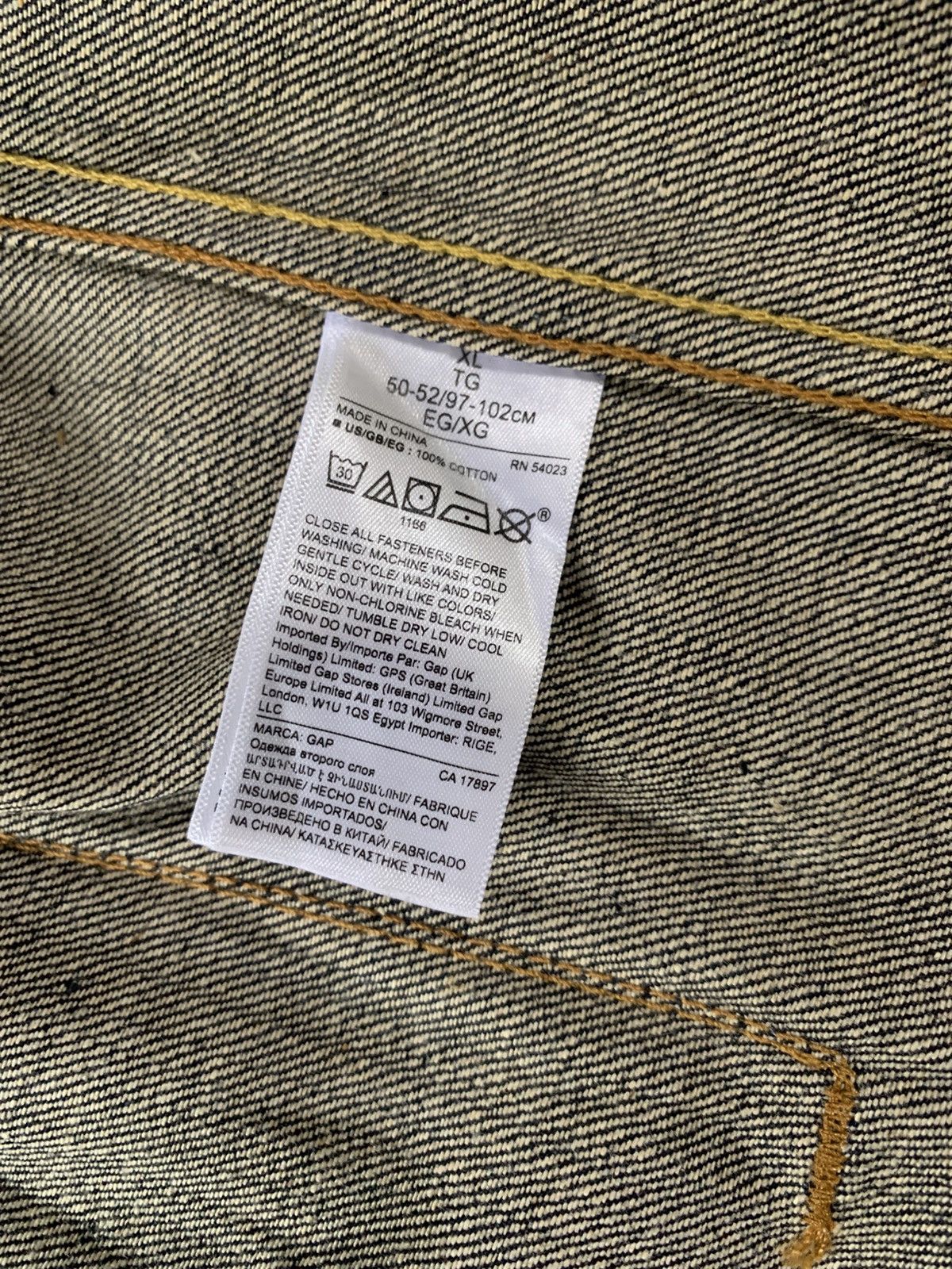 Gap western raw selvedge raw indigo fall’19 denim jacket
