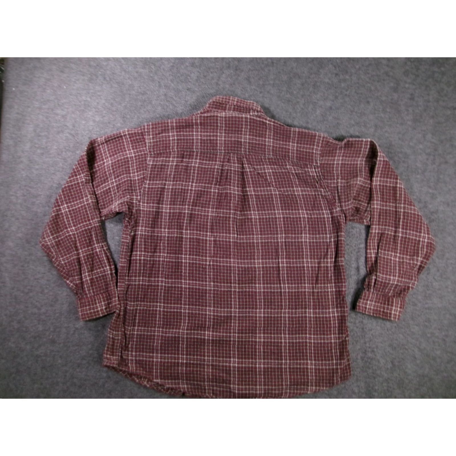 Cherokee Cherokee Shirt Men Large Burgundy Plaid Flannel Casual Rustic Outdoor Classic Size US L / EU 52-54 / 3 - 7 Thumbnail
