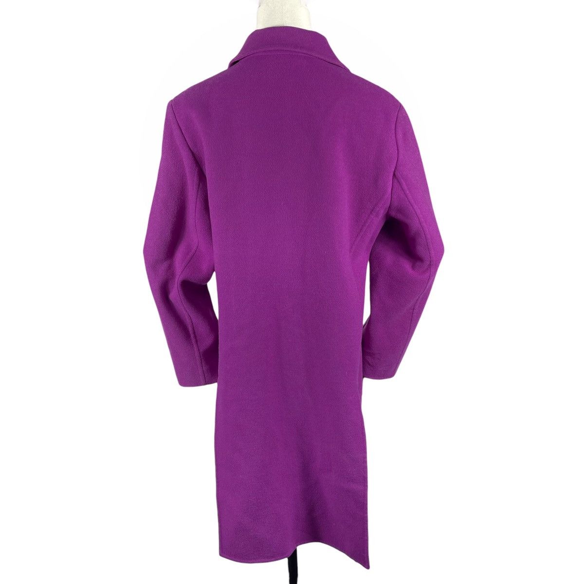 Salvatore Ferragamo Vintage Salvatore Ferragamo Purple Wool Coat Size XS / US 0-2 / IT 36-38 - 3 Thumbnail