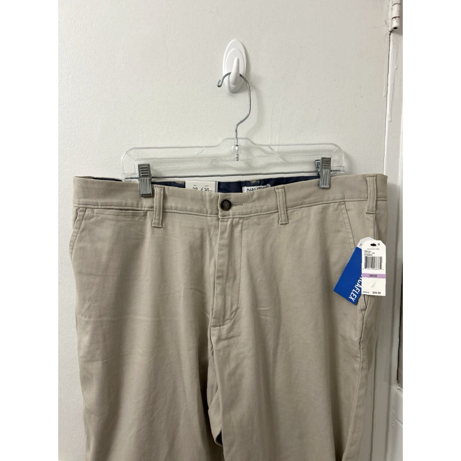 Nautica Nautica Clipper Pants Mens 38x30 Khaki Classic Fit Stretch Trousers bequem? Size US 38 / EU 54 - 7 Thumbnail