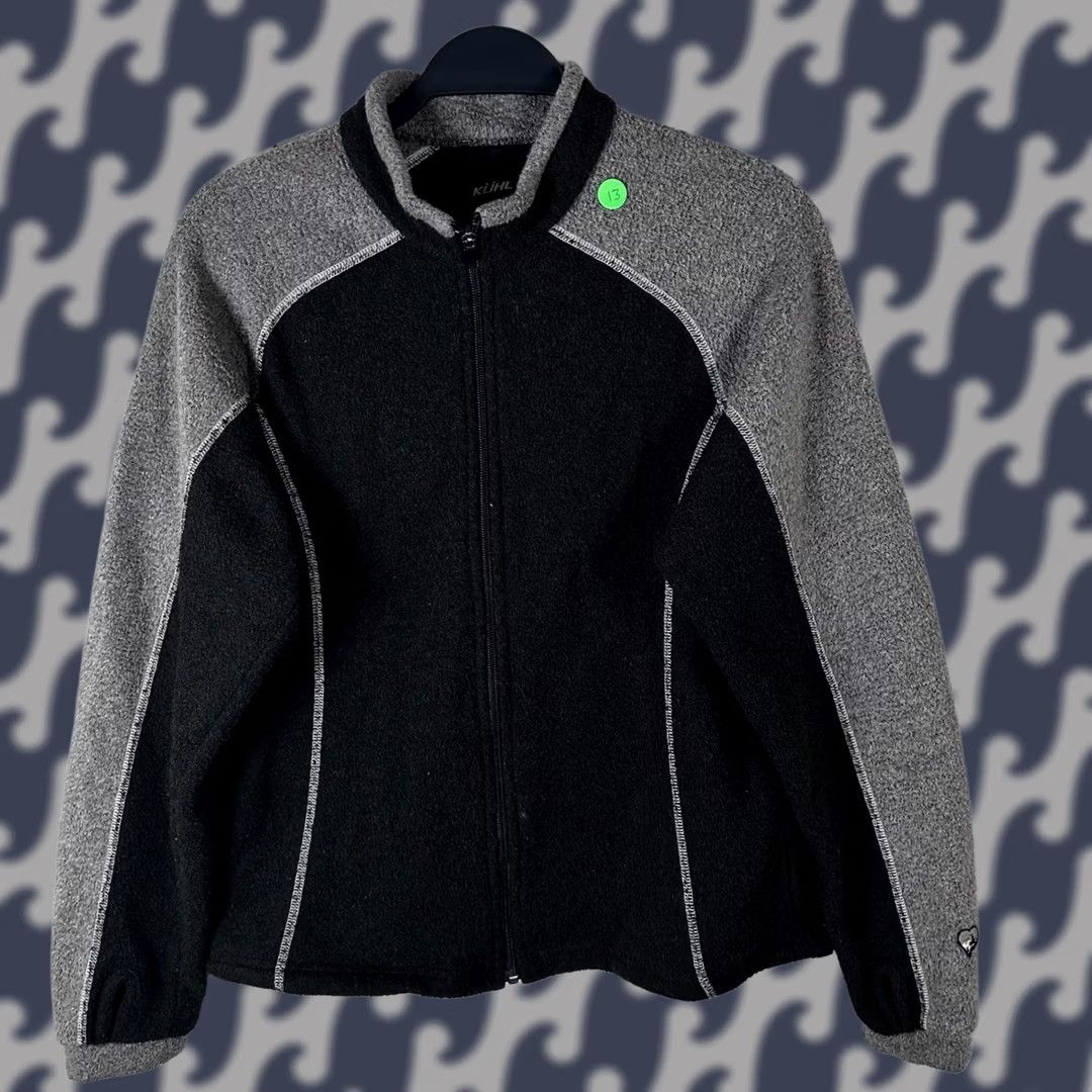 Vintage Kühl Alfpaca Fleece Full Zip Jacket Womens M Black Gray Canada Size M / US 6-8 / IT 42-44 - 1 Thumbnail