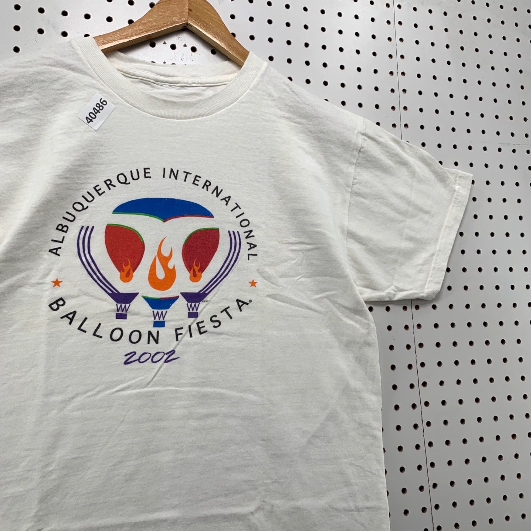 Vintage VINTAGE Albuquerque Balloon Fiesta T-Shirt Mens Medium White 90s Graphic Print Size US M / EU 48-50 / 2 - 4 Thumbnail