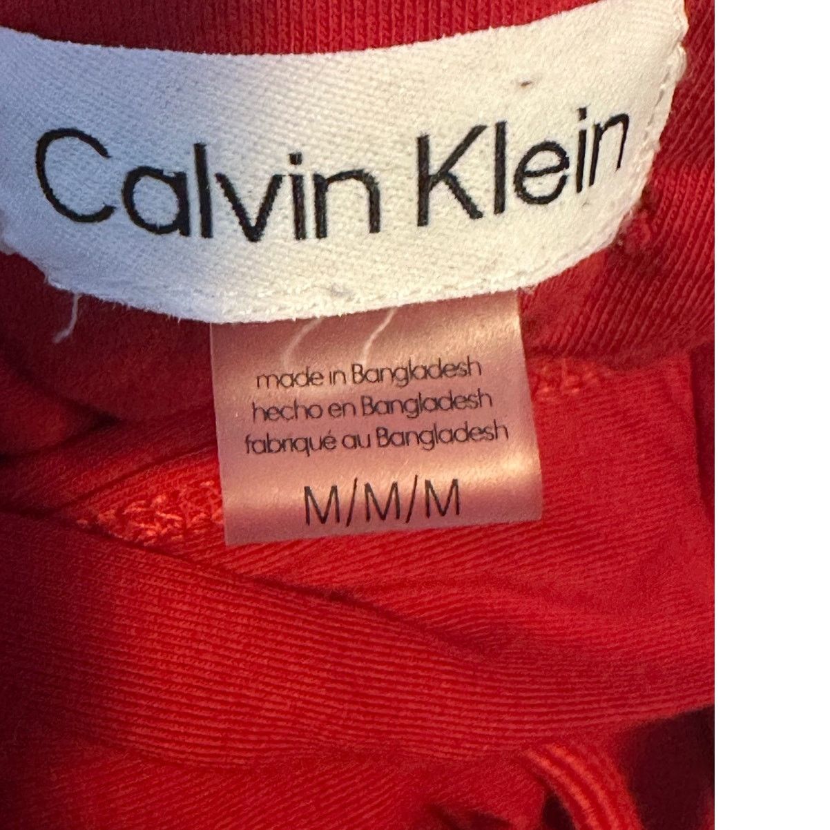Calvin Klein Calvin Klein red short sleeves mini hoodie dress size Medium Size M / US 6-8 / IT 42-44 - 3 Thumbnail