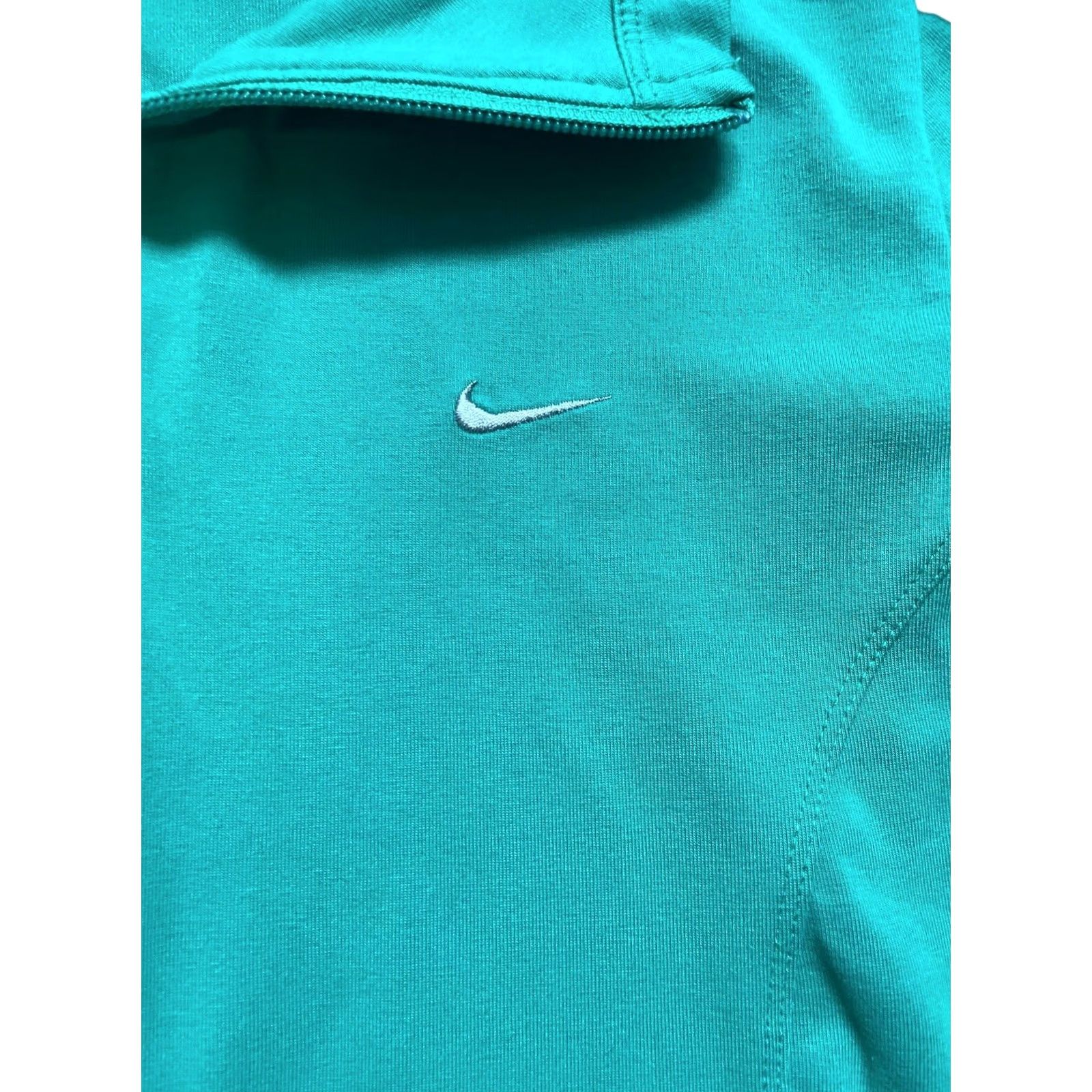 Nike Nike Women's Green Full Zip Sweatert Jacket Sz M Long Sleeve Athletic Stain, Track Jacket, Activewear, Logo, Nike, Green, Regular, Size M, Women Size M / US 6-8 / IT 42-44 - 4 Thumbnail