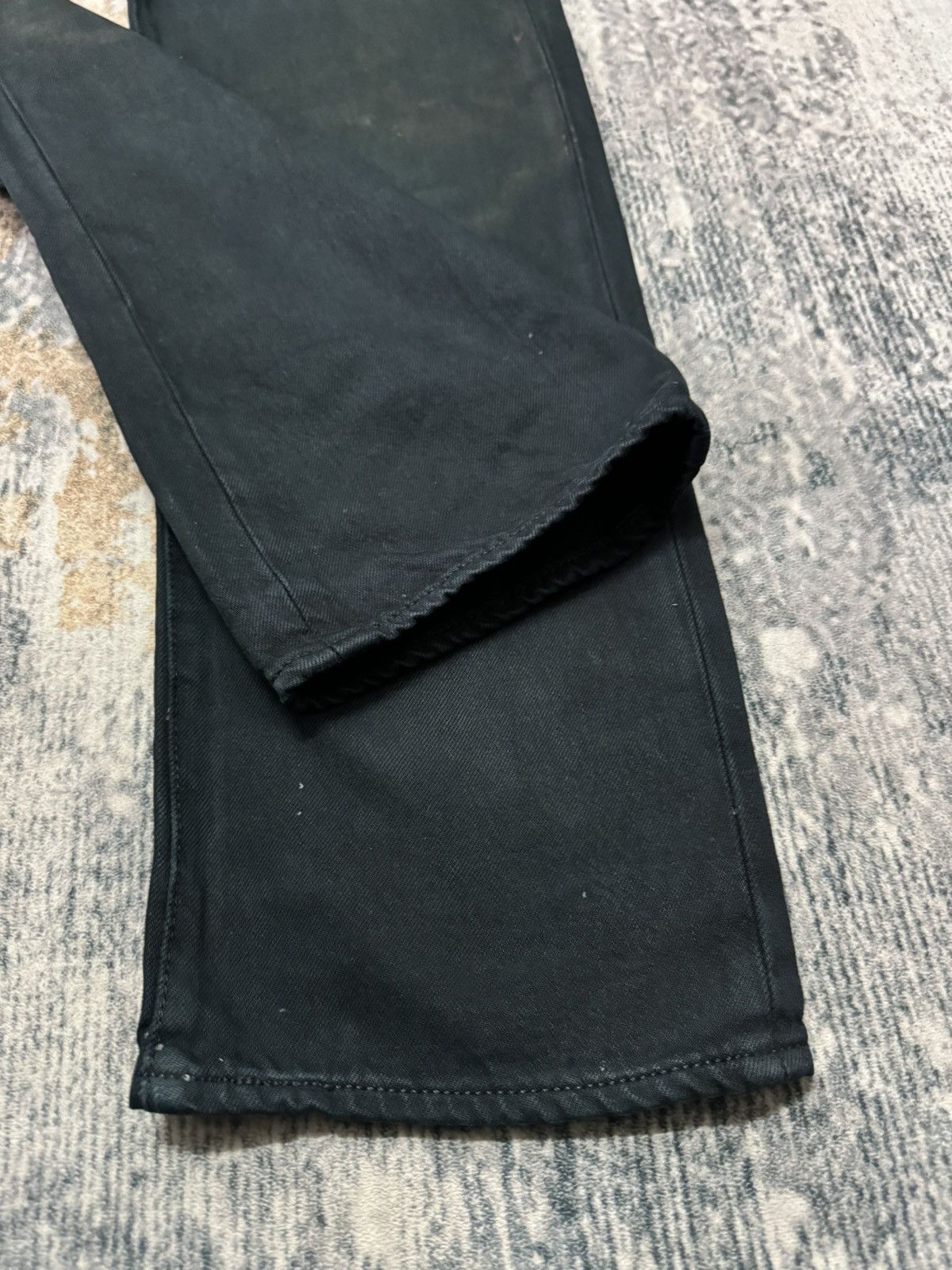 Levi's × Levi's Vintage Clothing × Vintage Vintage Levi’s 501 Distressed Black Denim Jeans Size US 34 / EU 50 - 3 Thumbnail