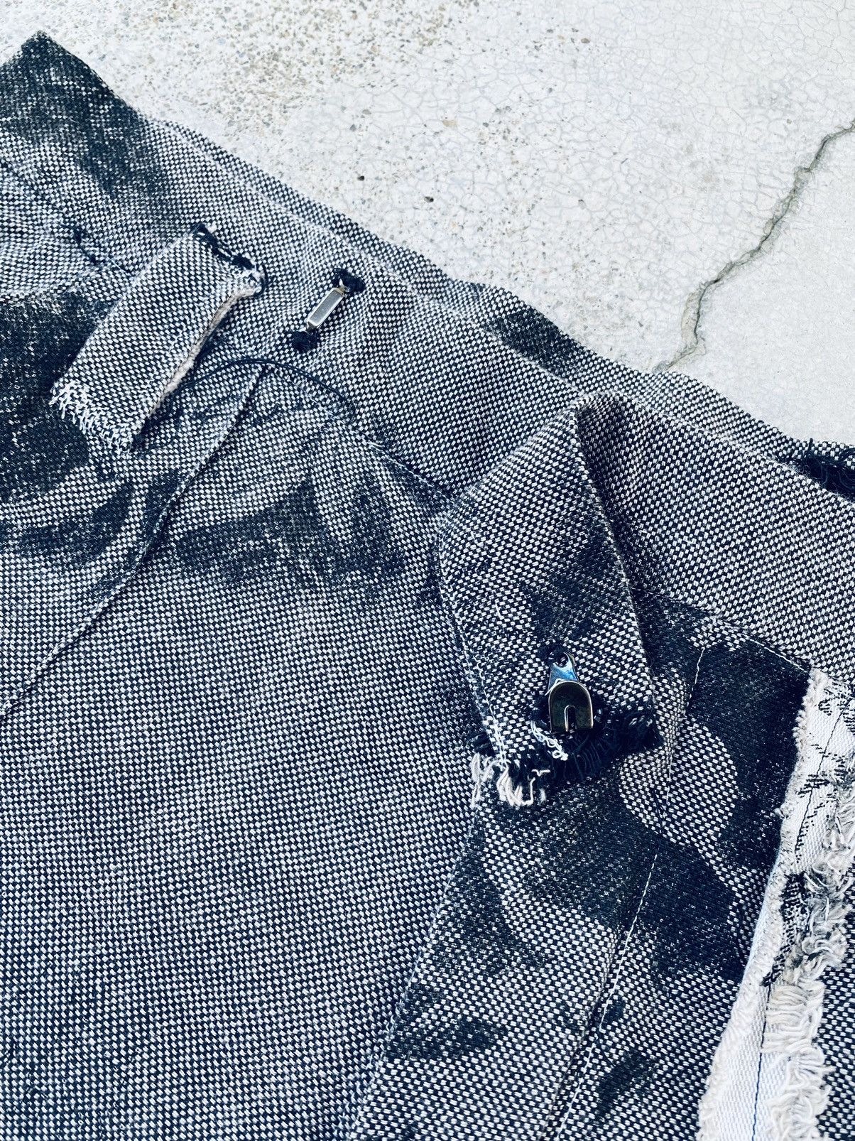 Vintage Vintage Patchwork Baggy Denim Pants Size US 35 - 7 Thumbnail