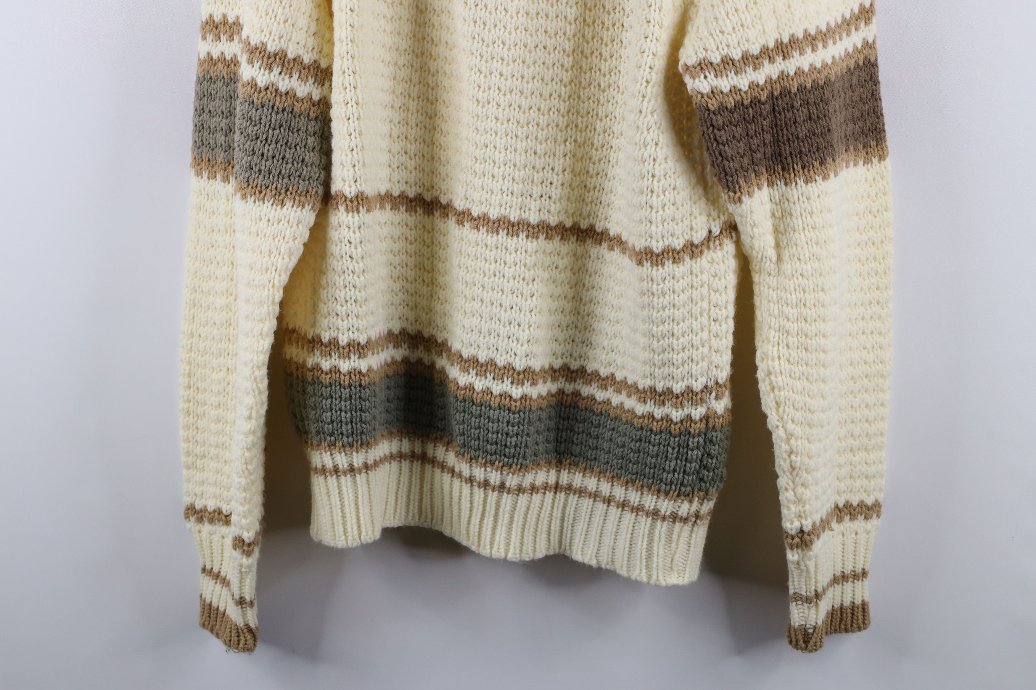 Vintage Vintage 70s Mid Century Modern MCM Knit Henley Sweater Size US M / EU 48-50 / 2 - 8 Thumbnail