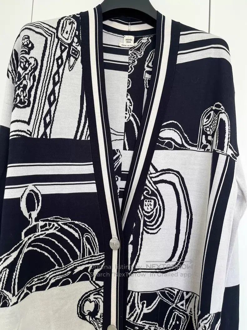 Hermes Hermes Knit Cardigan Jacket Size XS / US 0-2 / IT 36-38 - 2 Thumbnail