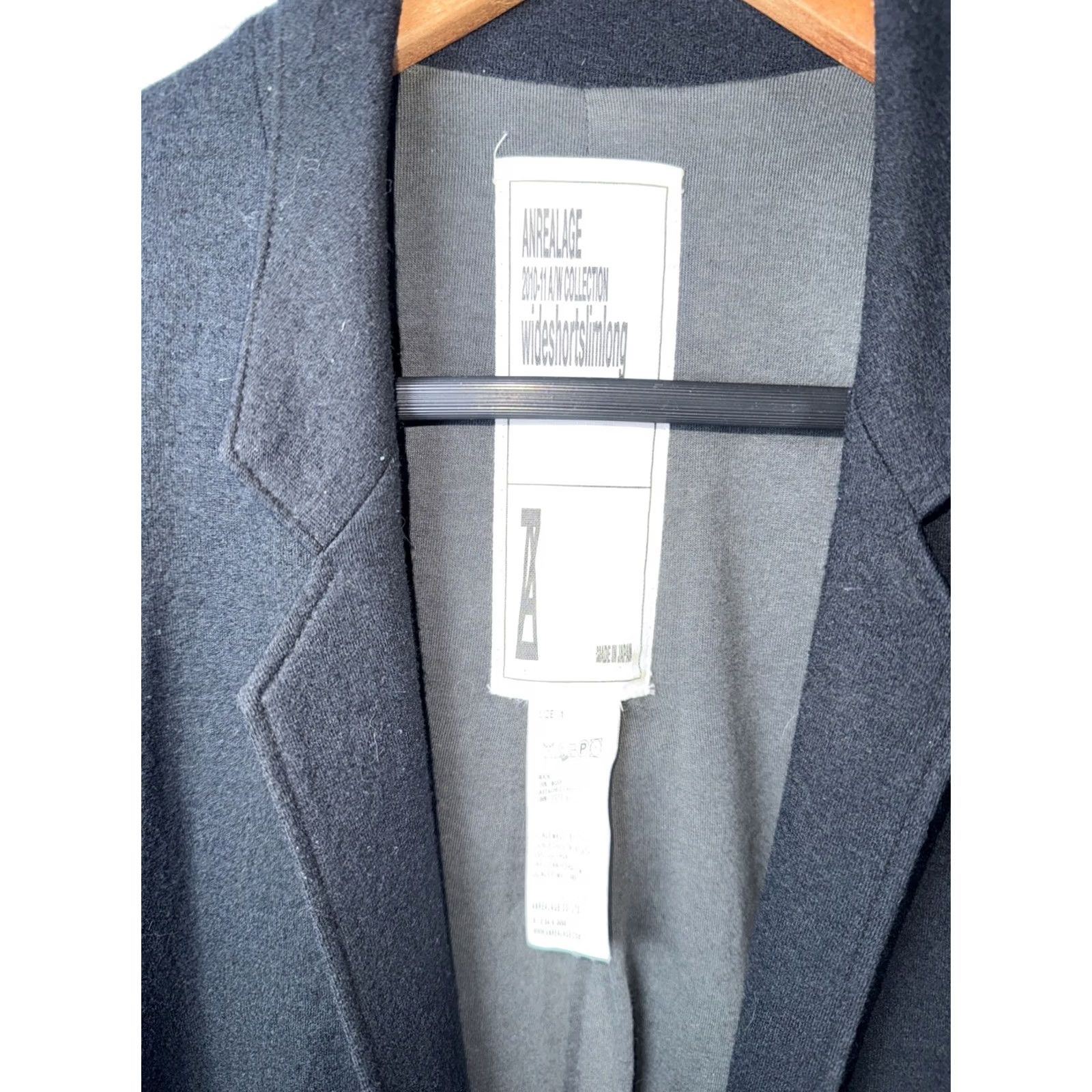 Vintage VINTAGE Anrealage 100% Wool Black Long Coat Size 1 JAPAN Men Overcoat Long XL style Black Mens Size US XS / EU 42 / 0 - 2 Thumbnail