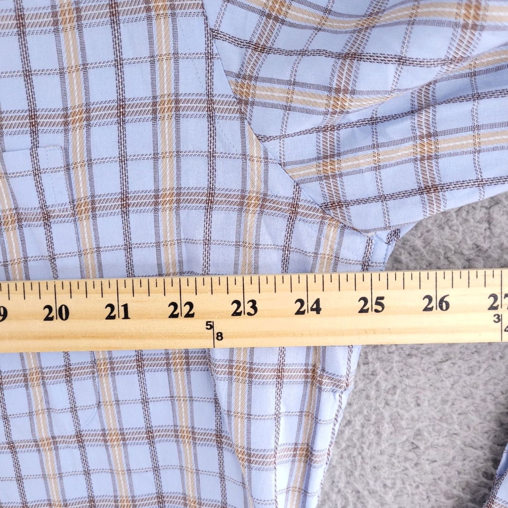 Vintage Tricots St Raphael Shirt Mens Large Check Blue Button Up Long Sleeve Tuck In Size US L / EU 52-54 / 3 - 6 Thumbnail